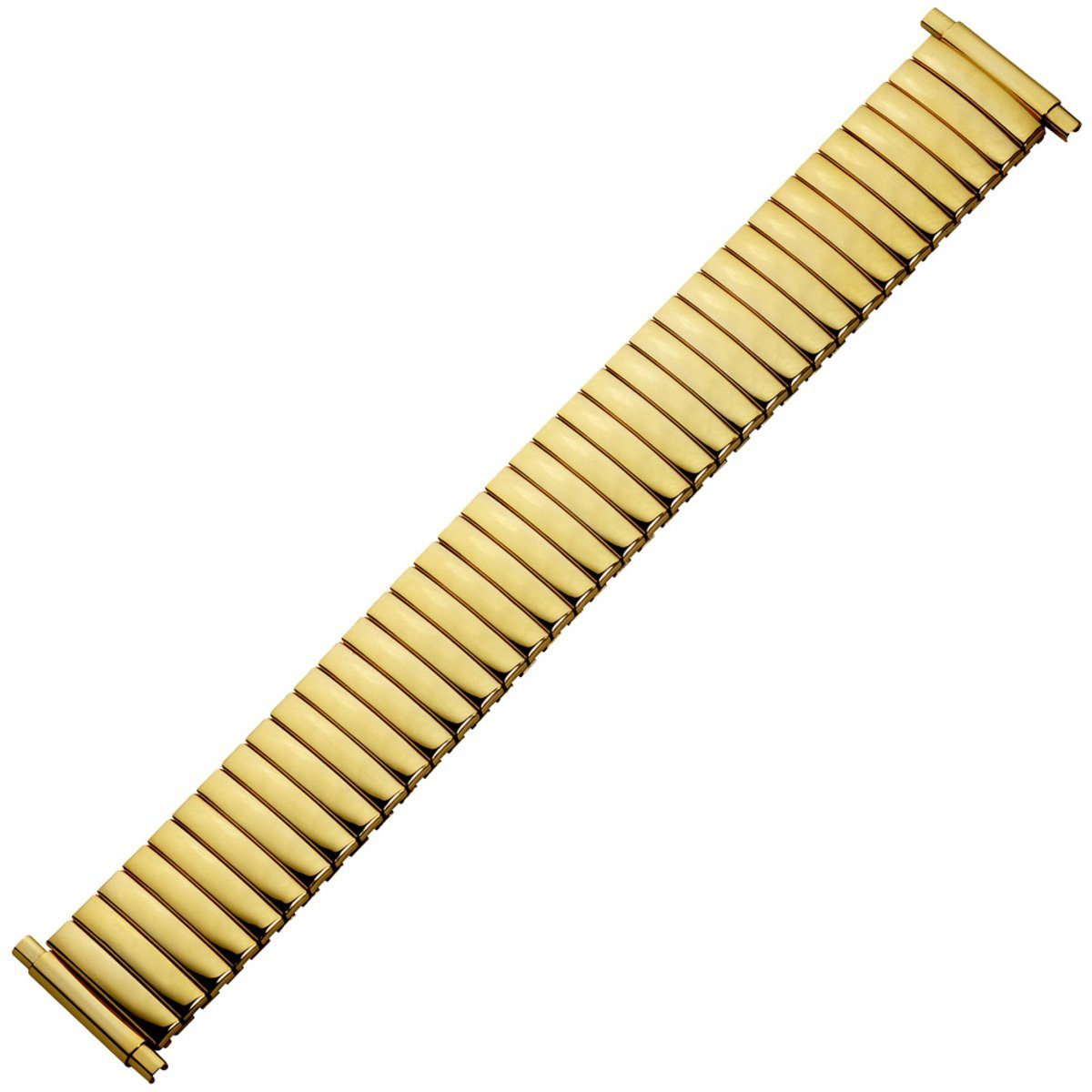 MARBURGER Uhrenarmband 18, 19, 20, 21, 22mm Edelstahl Gold Zugband