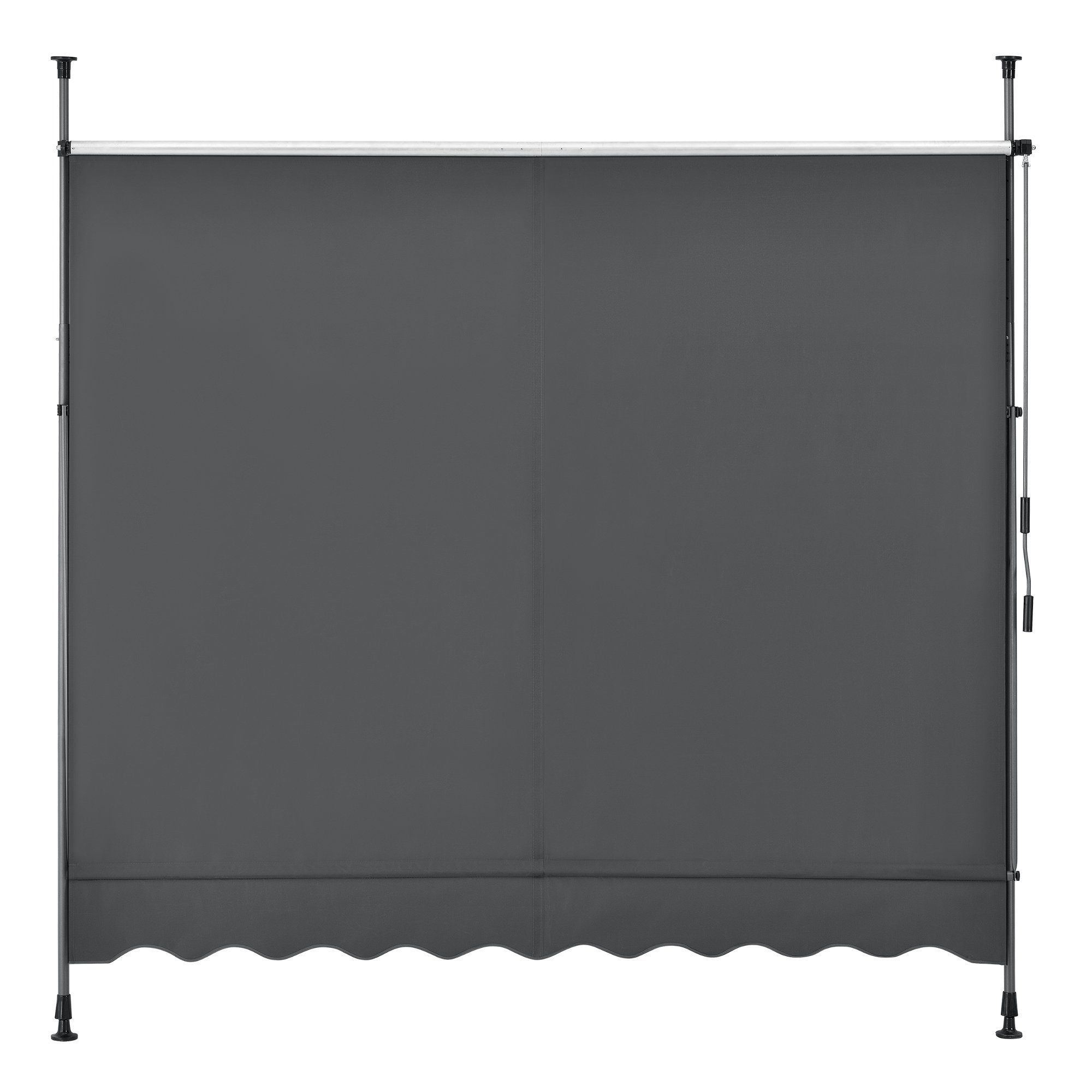 pro.tec Klemmmarkise Markise »Lindos« 200x120cm grau Sonnenschutz