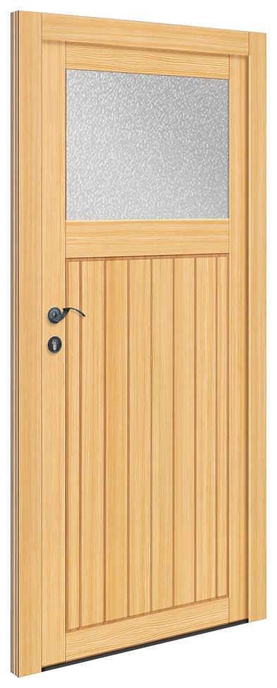 RORO Türen & Fenster Nebeneingangstür »OTTO 25«, BxH: 98x198 cm, Fichte, ohne Griffgarnitur, inklusive Türrahmen