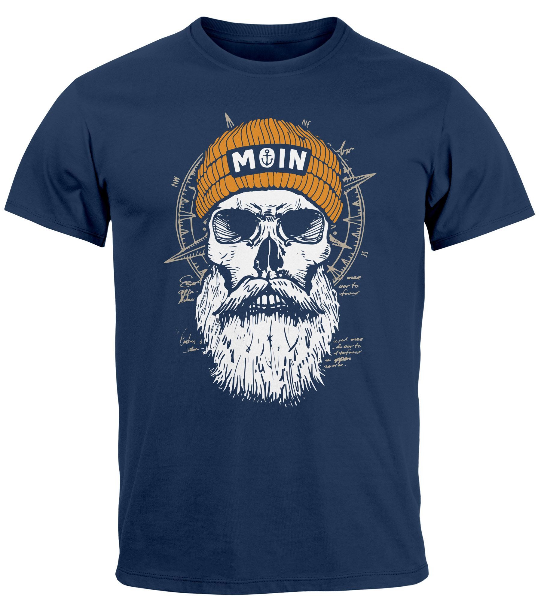 Neverless Print-Shirt Herren T-Shirt Printshirt Moin günstig online kaufen