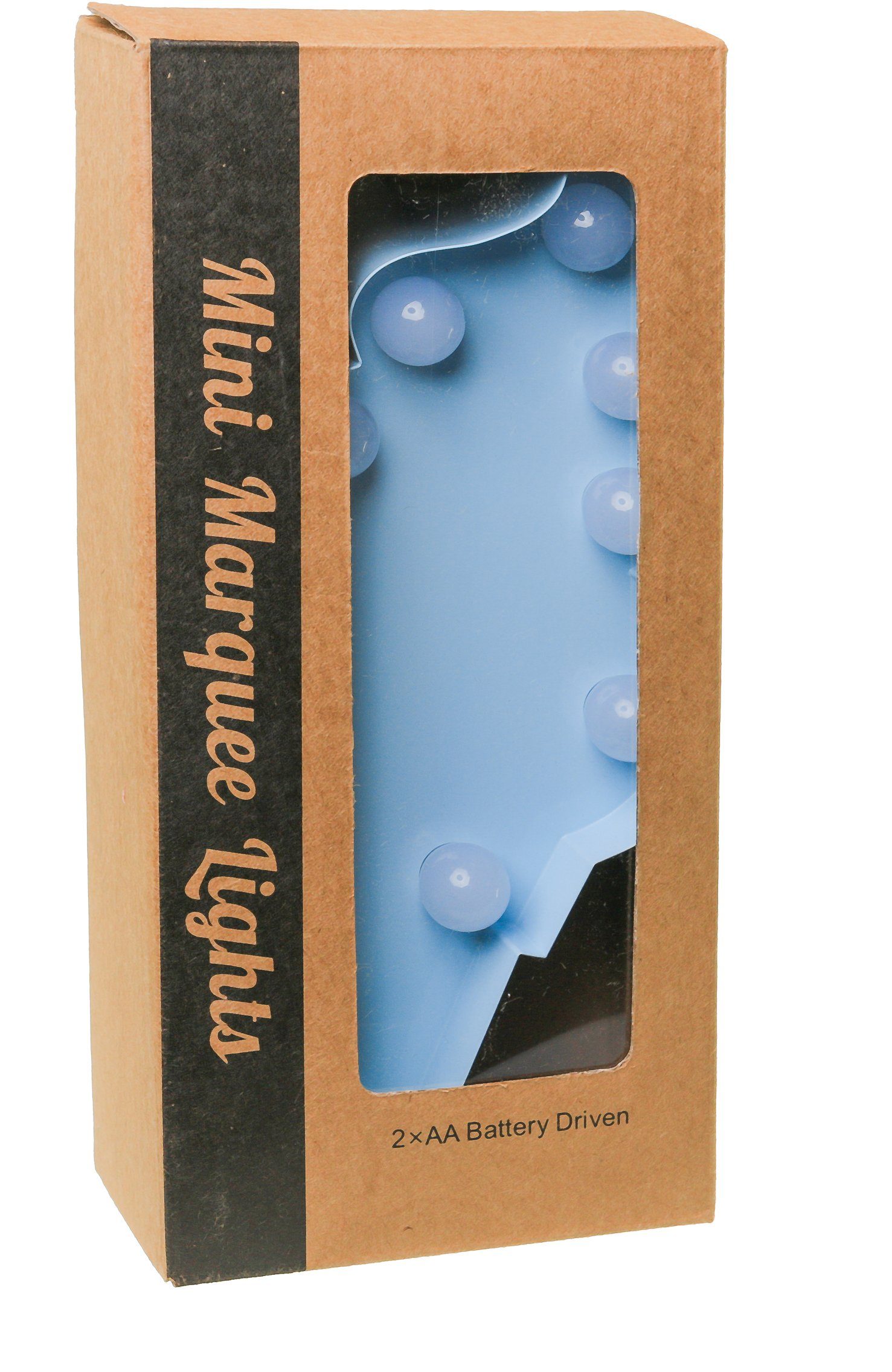 MARQUEE LIGHTS LED Dekolicht Icecream, LED fest integriert, Warmweiß, Wandlampe,Tischlampe Eis, Eistüte, Eiscreme 11 Leuchtmittel - 11x23 cm