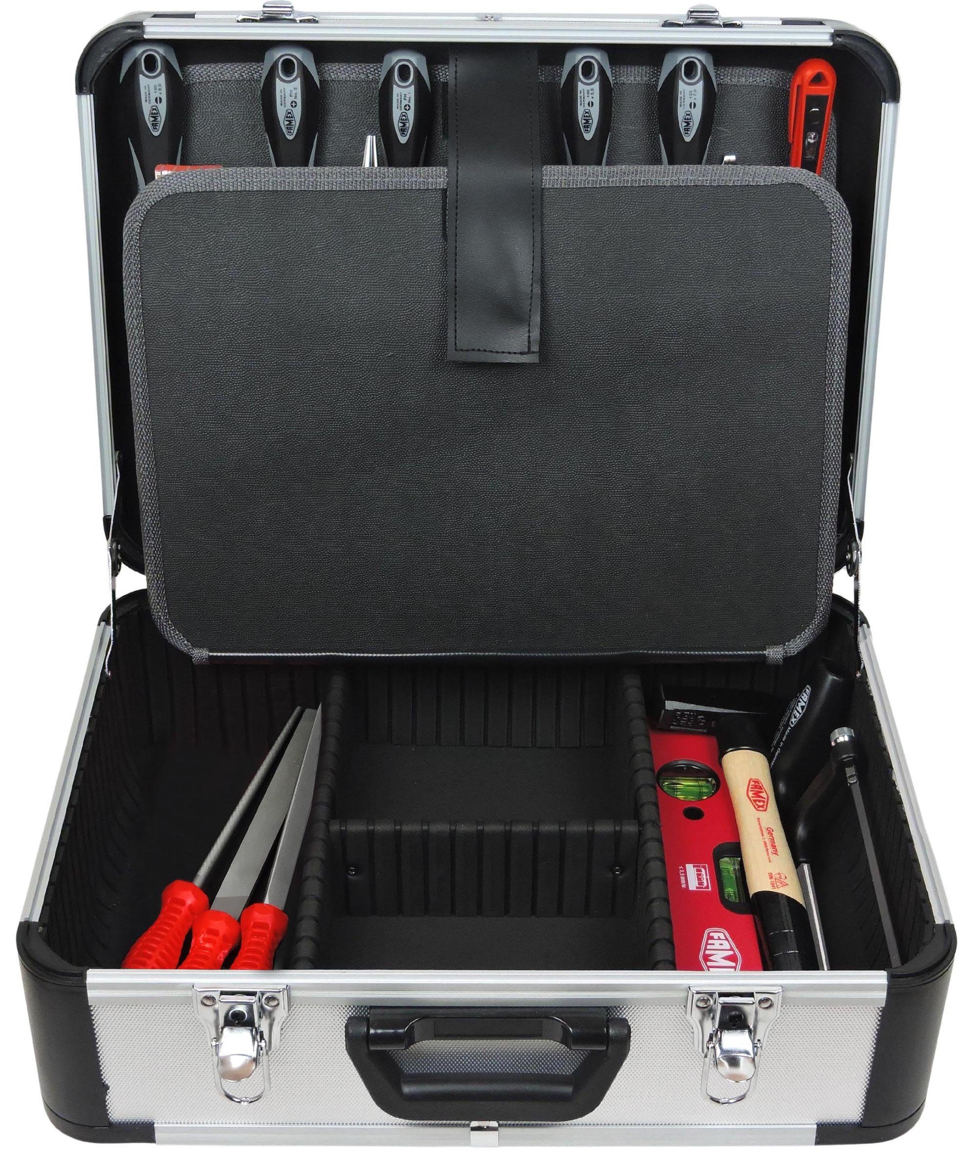 Profi Satz), FAMEX - Werkzeugset PROFESSIONAL, Set 429-88 Werkzeug Werkzeugkoffer mit Alu (Werkzeug TOP-Qualität