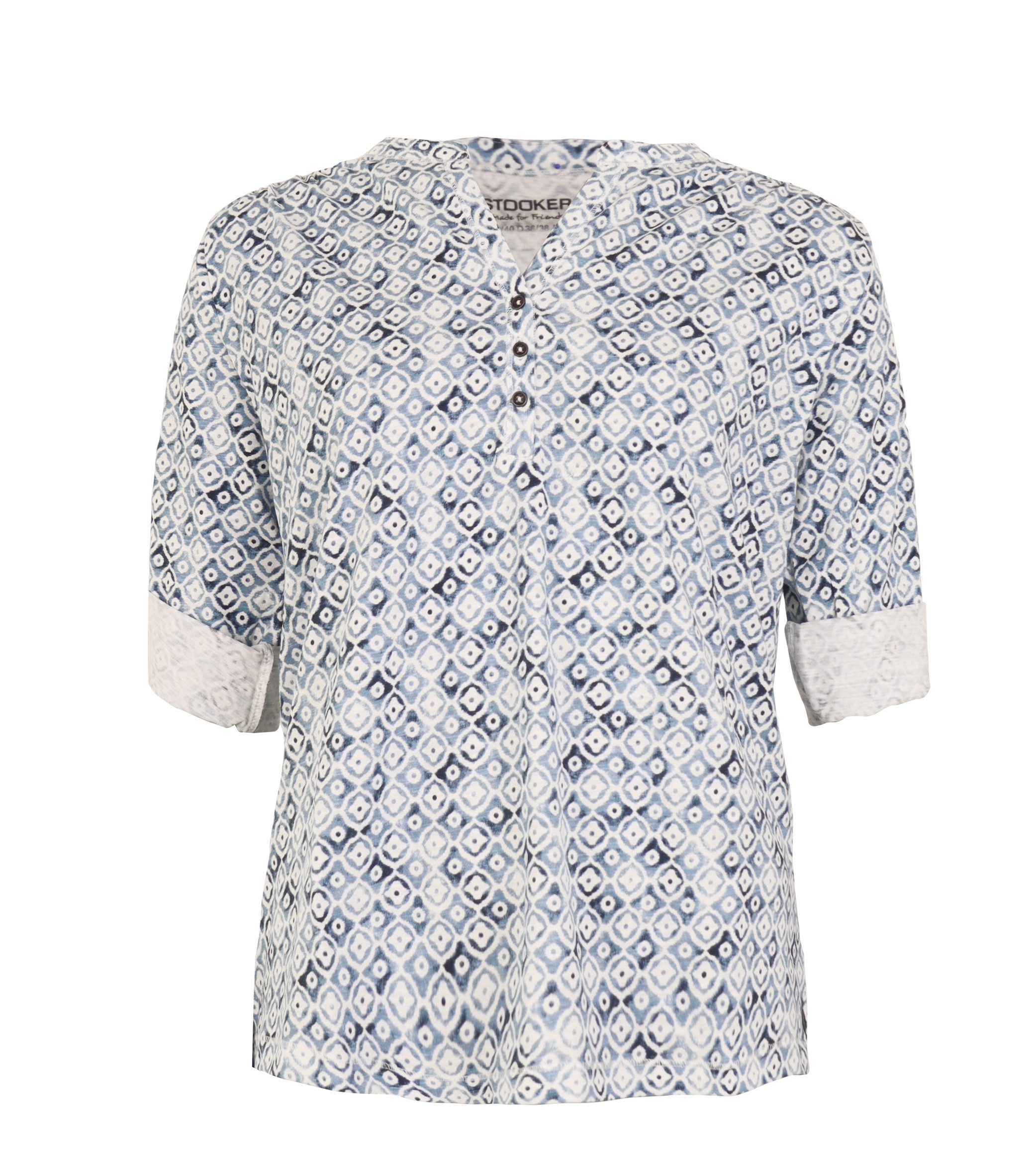 blue ikat aop