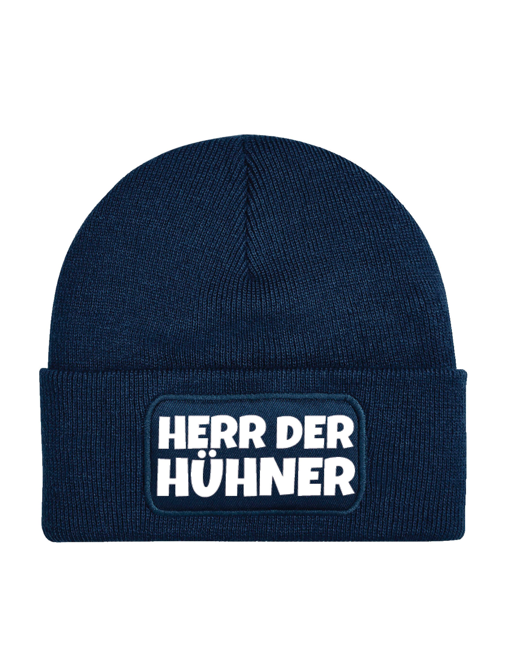 Beanie Herren & Damen unisex Mütze Beanie "Herr Der Hühner" Print Statement