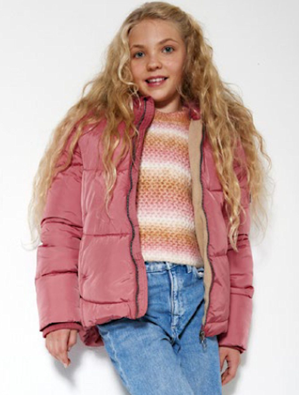 Outburst Winterjacke Outburst Mädchen Steppjacke Winterjacke cherry (1-St., kein Set)