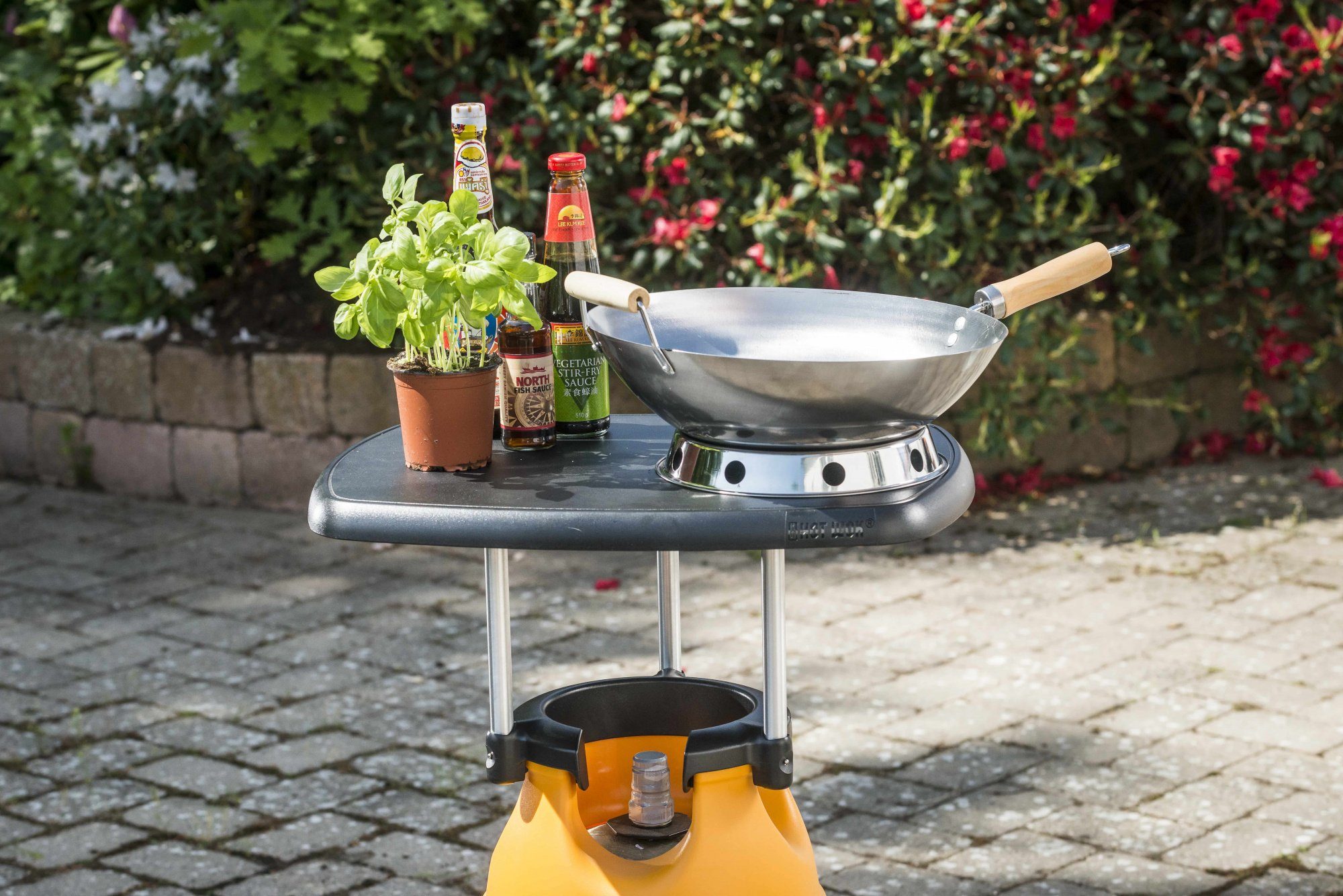 Camping für Tresentisch, BBQ Ablage Abstell-Fläche Line HOTWOK Outdoor Gasflasche Tisch