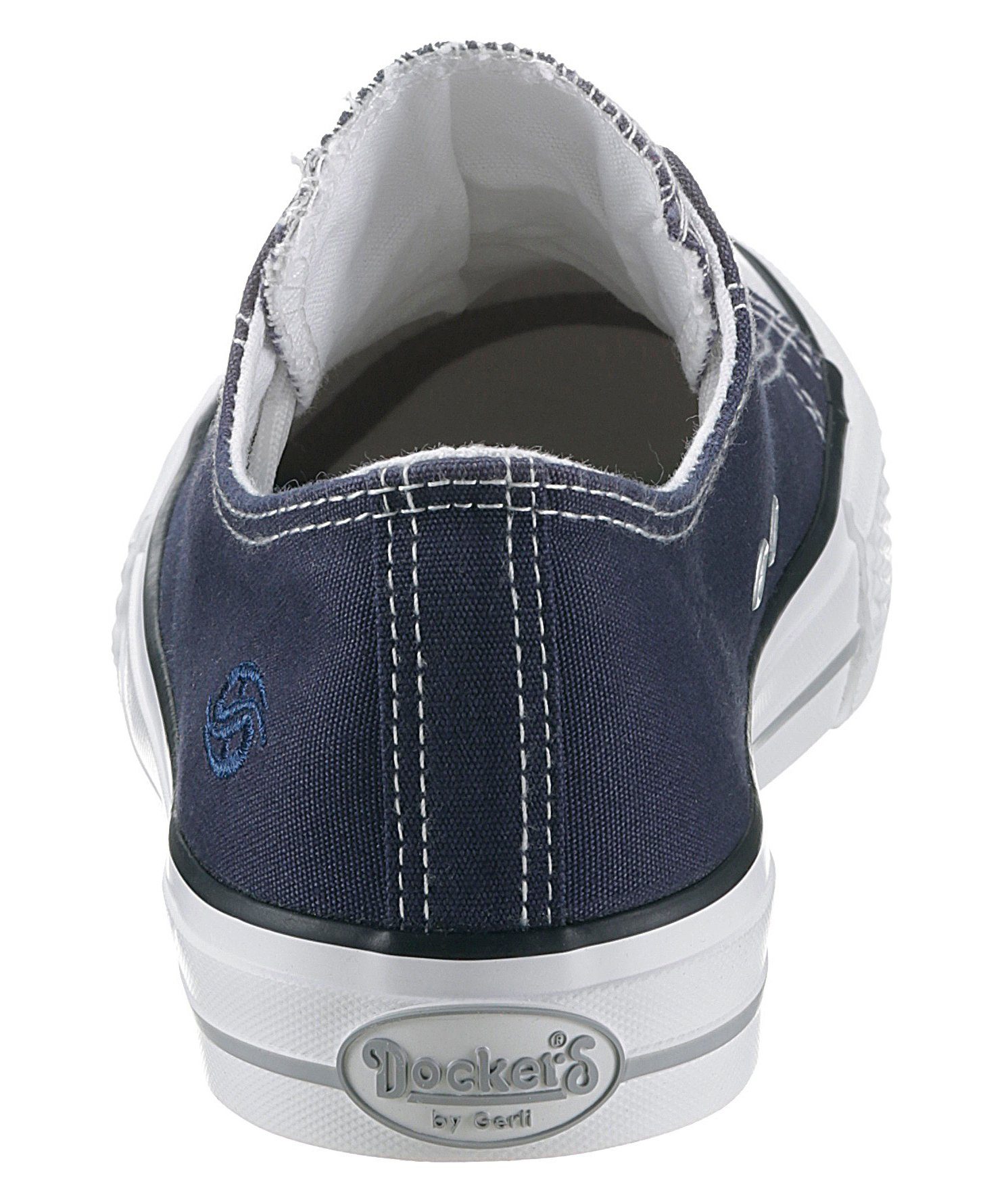 Dockers by Gerli Sneaker mit dezenter Logo-Stickerei, Leicht profilierte  Gummi-Laufsohle