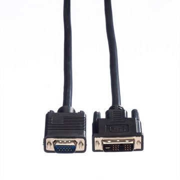 VALUE DVI-VGA Kabel, DVI (12+5) ST - VGA ST Audio- & Video-Kabel, HD D-Sub 15-polig (HD-15), VGA Männlich (Stecker), DVI-A 12+5 Männlich (Stecker) (200.0 cm)