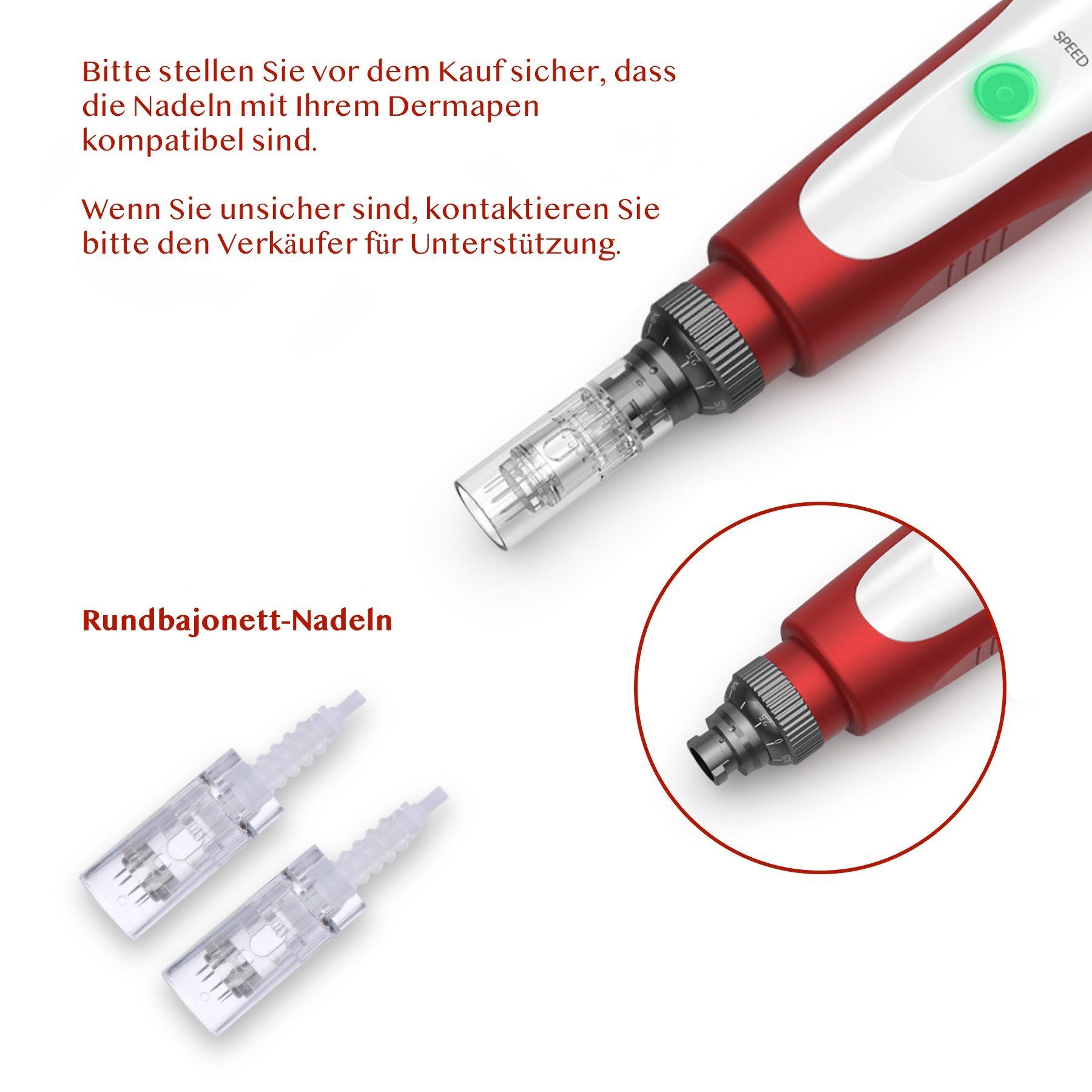 P-Beauty Cosmetic Accessories Dermaroller Dr. Pen Derma Pen Microneedling Dermapen Anti-Aging Anti Falten Gerät, 1-tlg., Microneedling Gerät, Anti-Falten