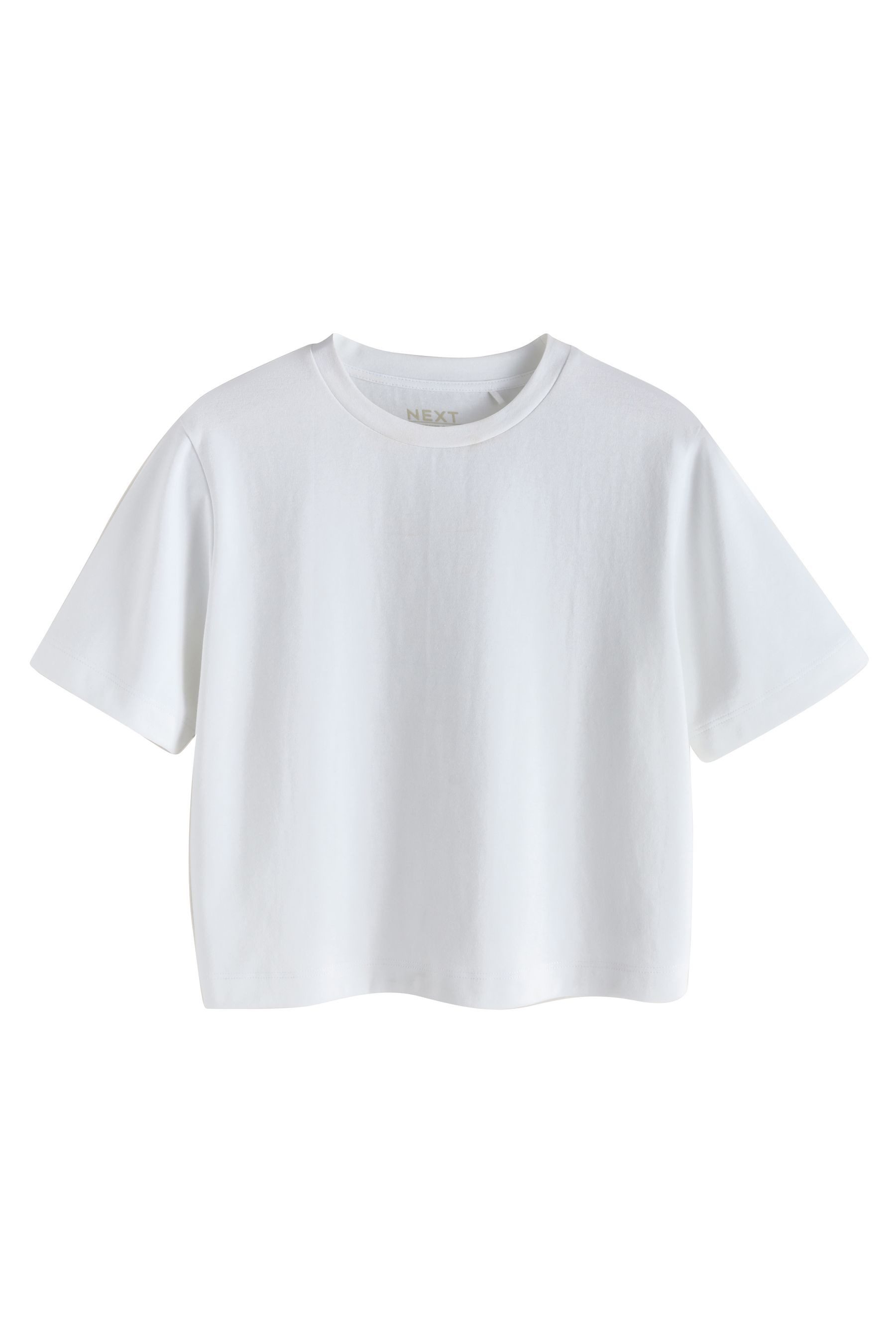 Next T-Shirt Schweres T-Shirt mit Rundhalsausschnitt (1-tlg)