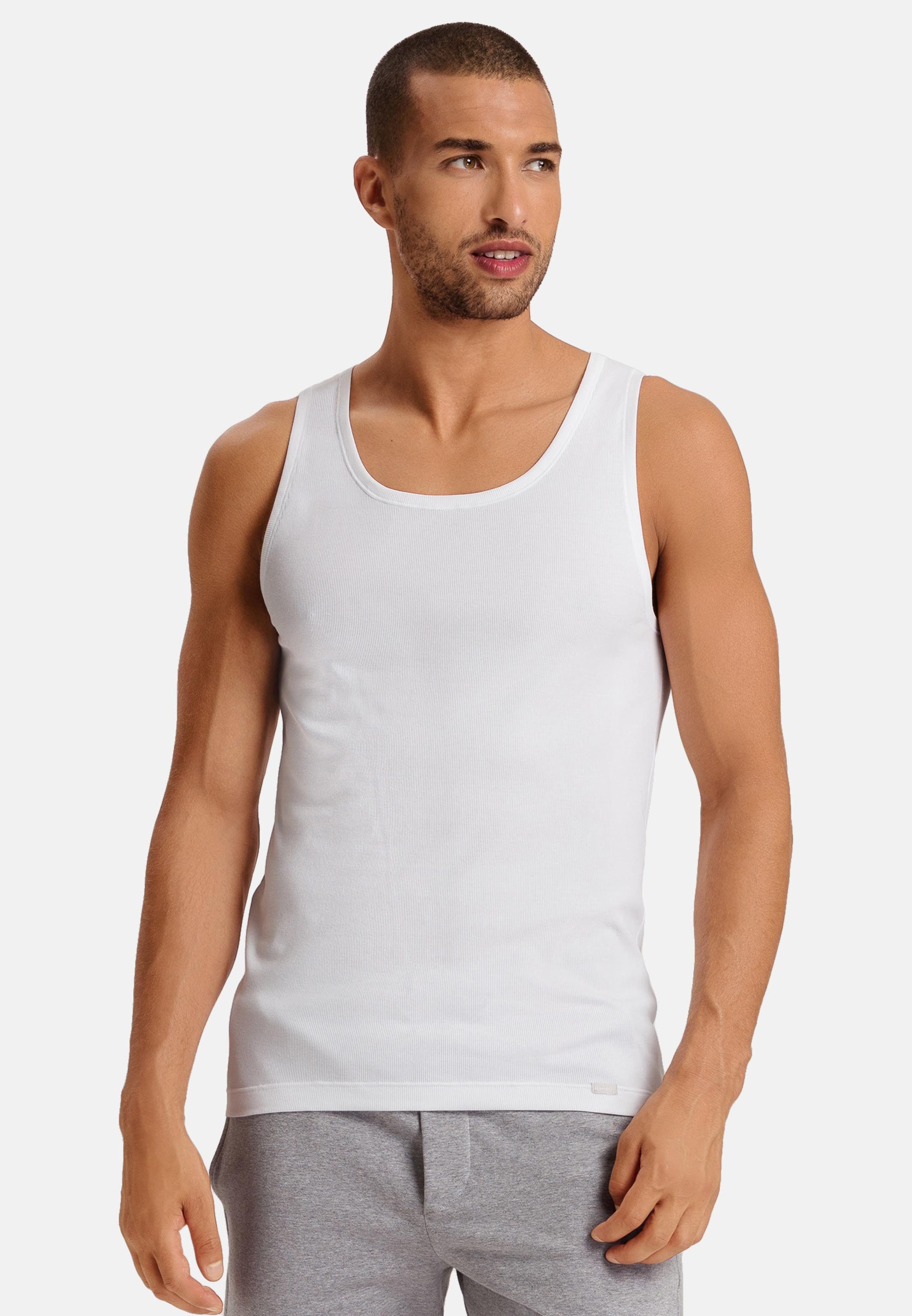 Hanro Unterhemd Cotton Essentials (1-St) Unterhemd / Tanktop - Baumwolle - Blickdicht
