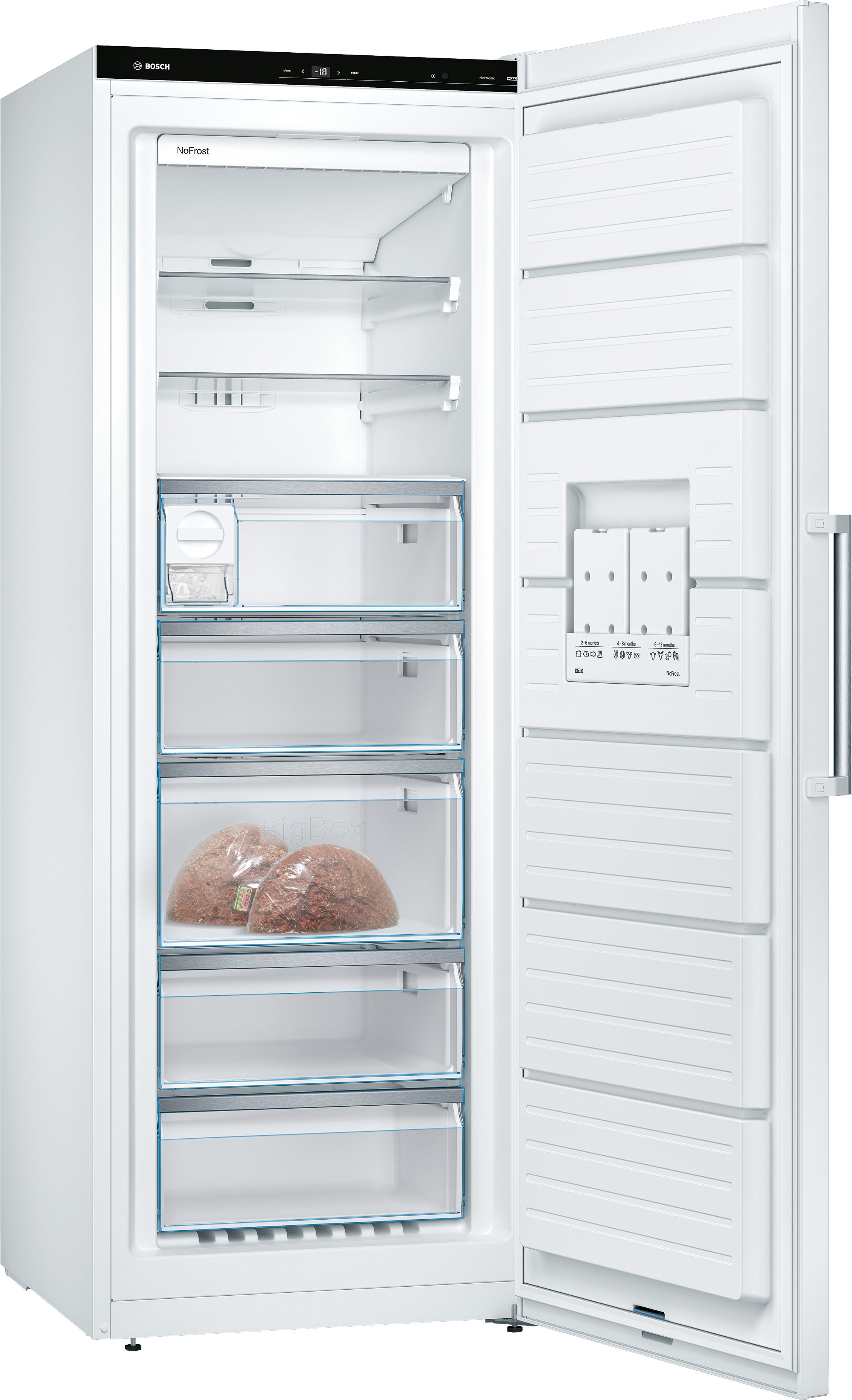 BOSCH Gefrierschrank Serie 6 GSN58AWDP, 191 cm hoch, 70 cm breit