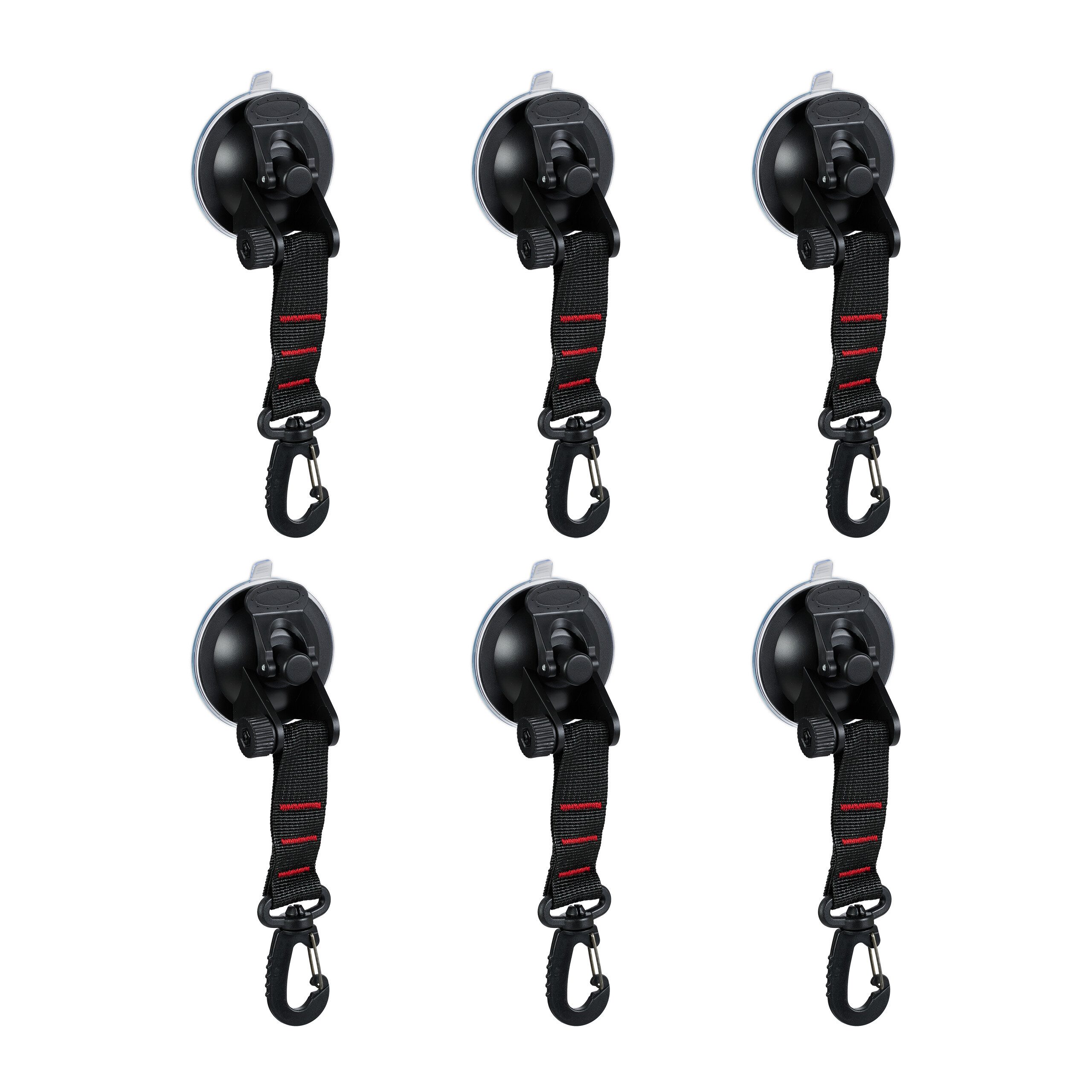 relaxdays Wandhaken Saugnapf Haken im 6er günstig online kaufen