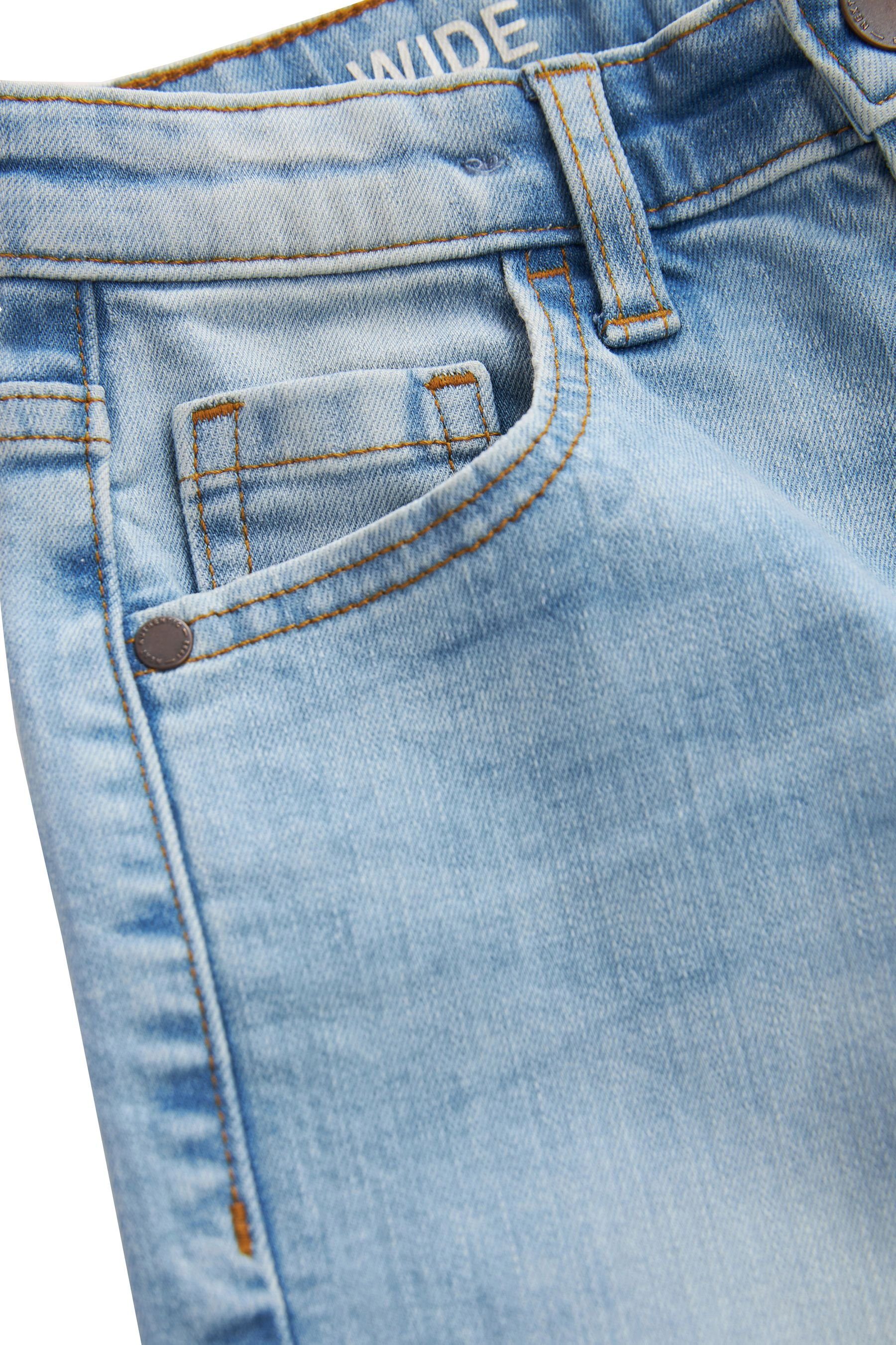 Weite Next Jeans (1-tlg) Bleach Denim Five-Pocket-Jeans