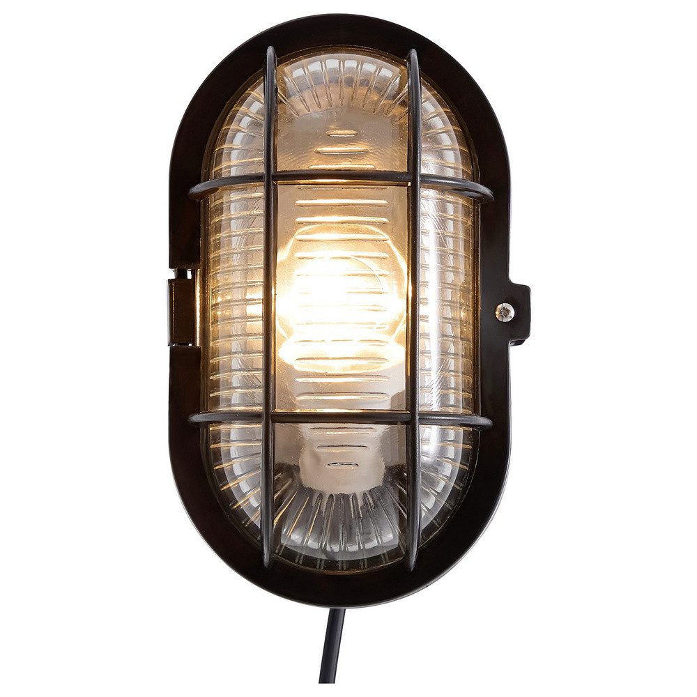 Nordlux Wandleuchte Nordlux Skotlampe 17051003 Wandleuchte E27 Schwarz