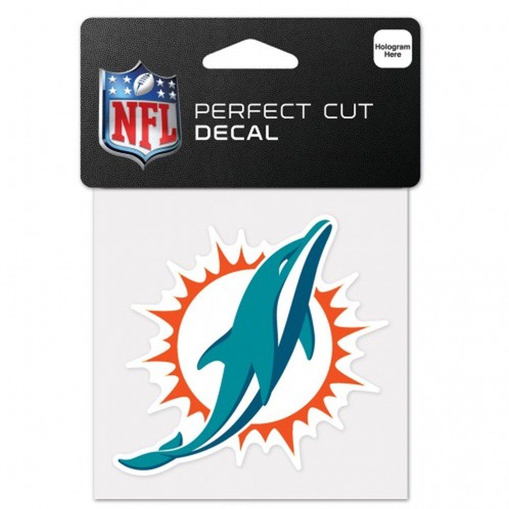 WinCraft Wanddekoobjekt Aufkleber 10x10cm NFL Miami Dolphins