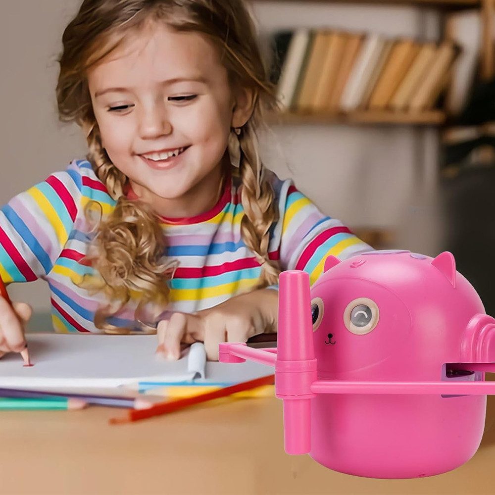 AKKEE Lernspielzeug Malroboter für Kinder, Zeichenroboter Kinder mit Stift & 100 Karten, Drawing Robot für ab 3 4 5 6 7 8 Jahre