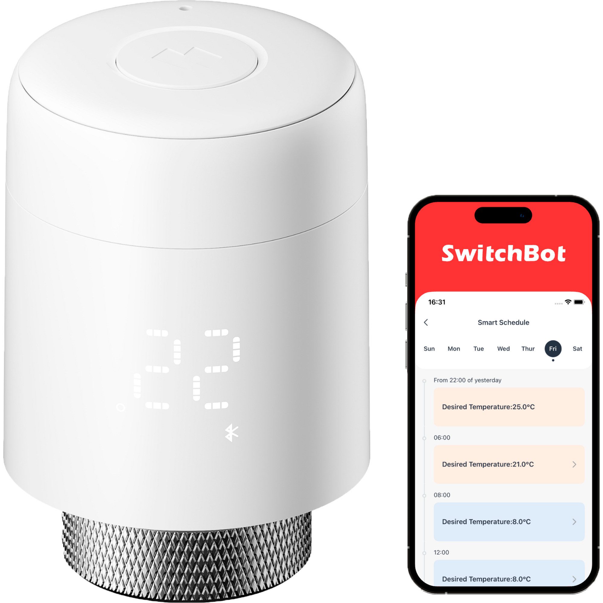 SwitchBot Heizkörperthermostat SwitchBot smartes Heizkörperthermostat