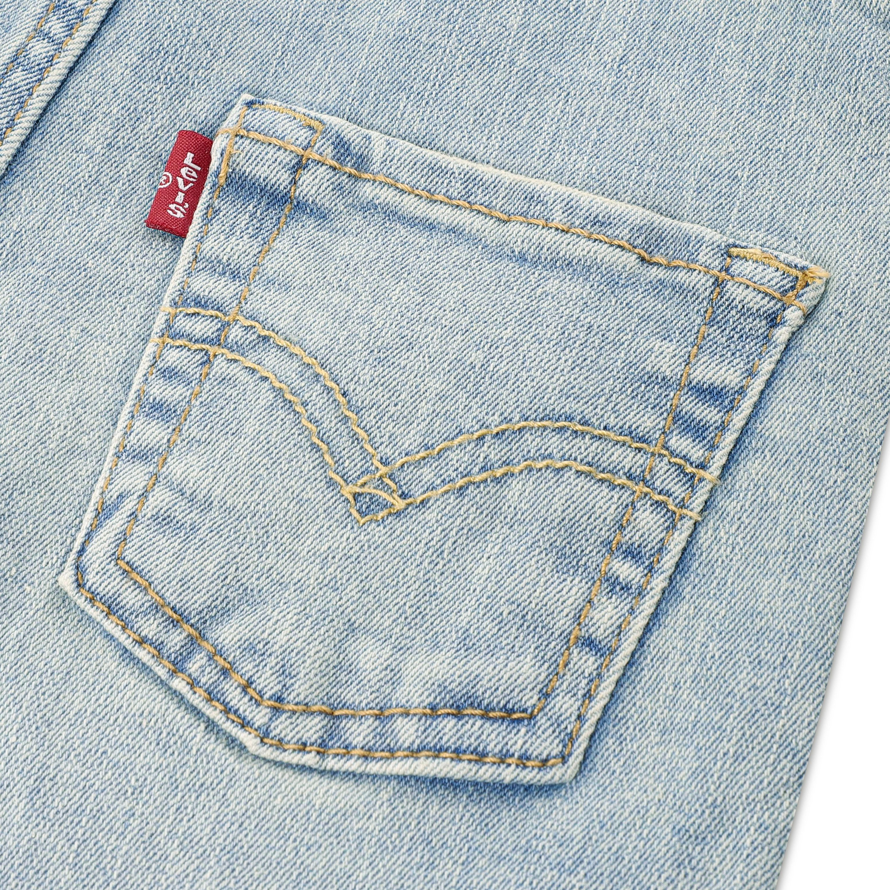 Levi's® Kids Jeanslatzhose LVN DENIM OVERALL wickelfreundliche Knopföffnung, Regular Fit – Bild 5 von 5