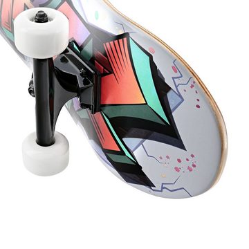 cozytrix Skateboard Grafitti aus Kanadischem Ahornholz, (7-lagig, 80 cm)