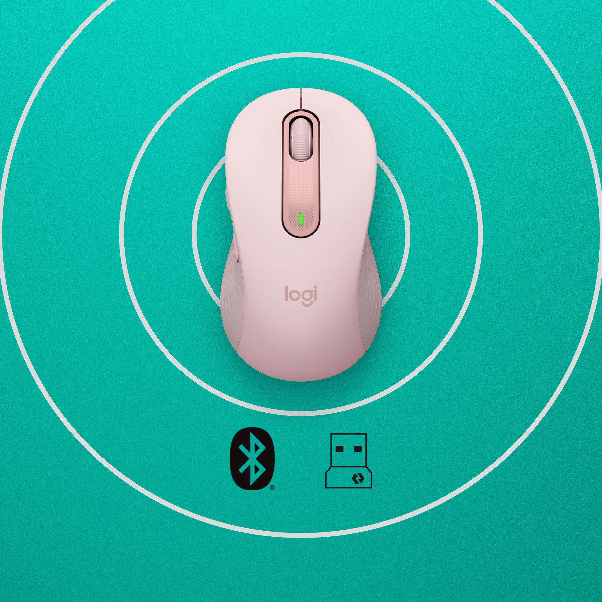 Logitech Signature M650 Maus (RF kabellos + Bluetooth)