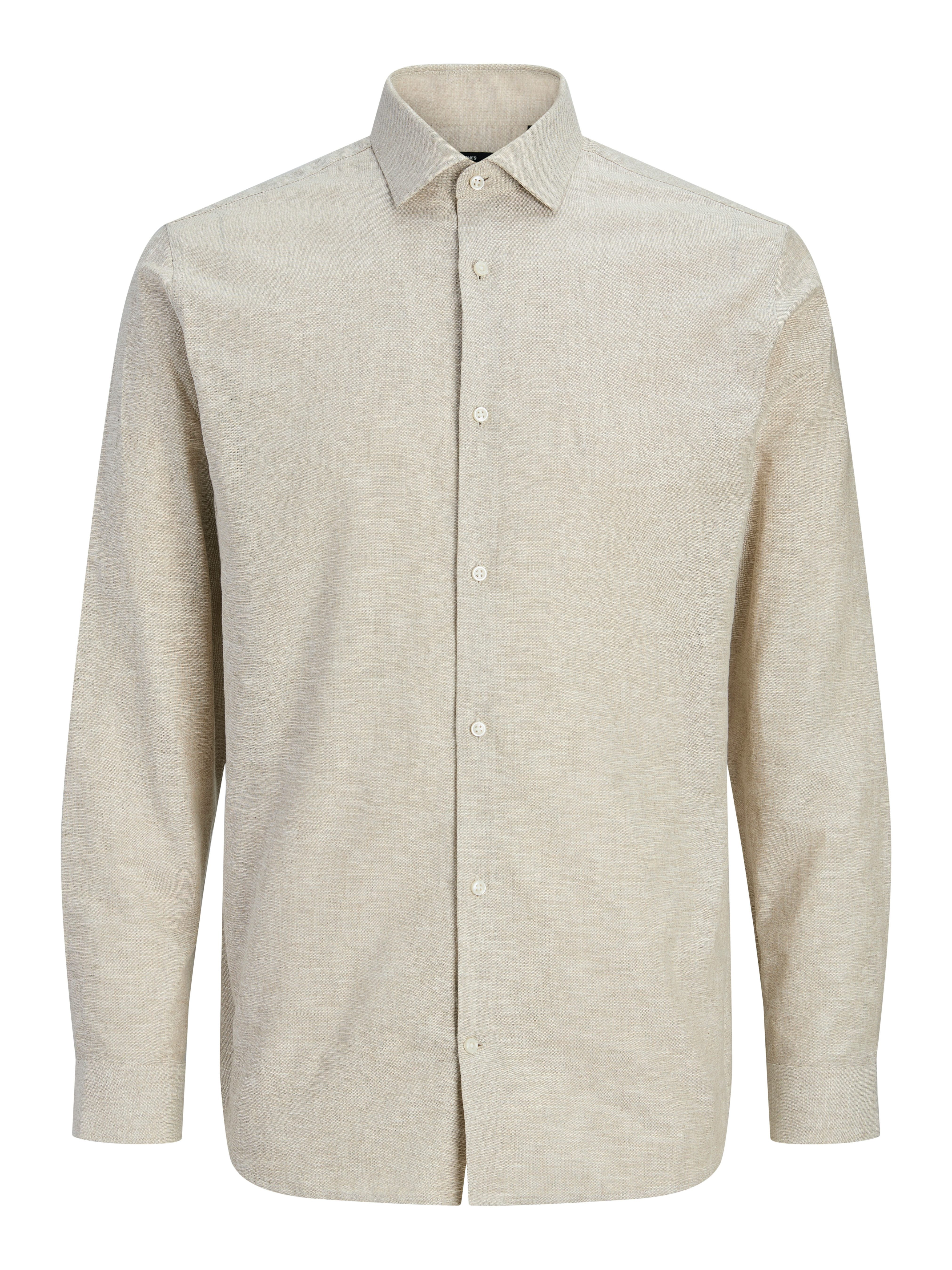 Jack & Jones Langarmhemd JPRBLAPARKER HEATHER L/S SHIRT STYD Baumwolle, slim fit – Bild 5 von 5