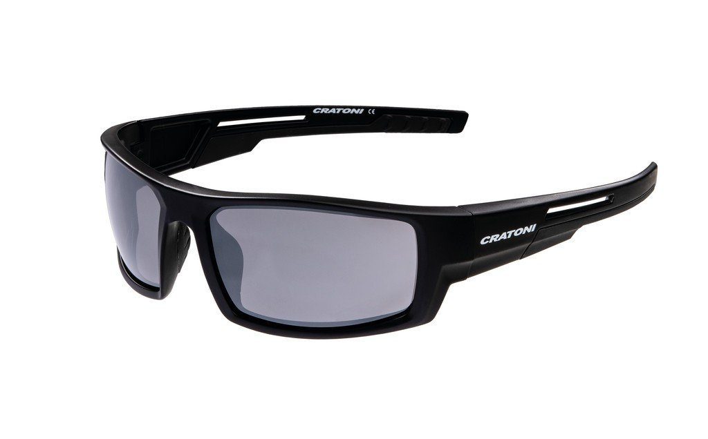 Cratoni black silber verspiegelt Cratoni Raw Fahrradbrille Glas Sonnenbrille smoke matt