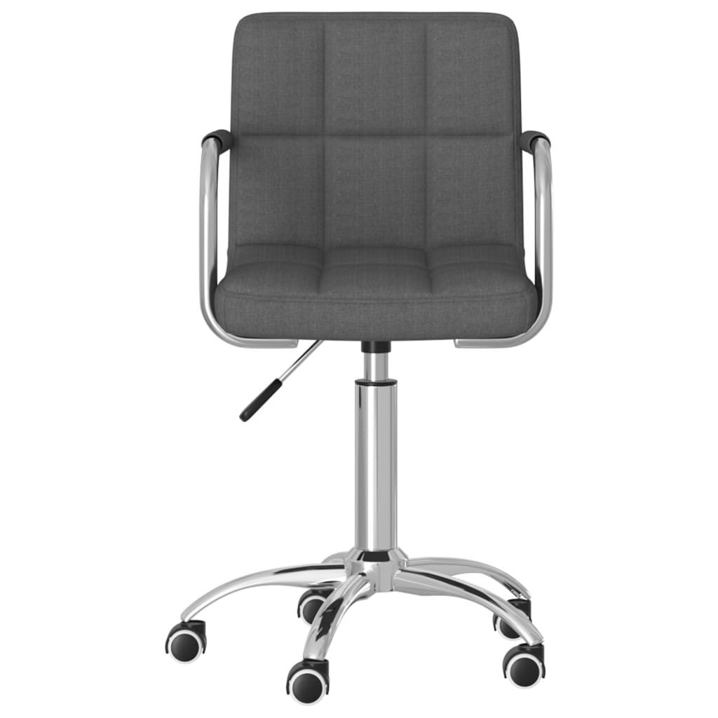 vidaXL Bürostuhl Bürostuhl Drehbar Dunkelgrau Stoff (1 St)
