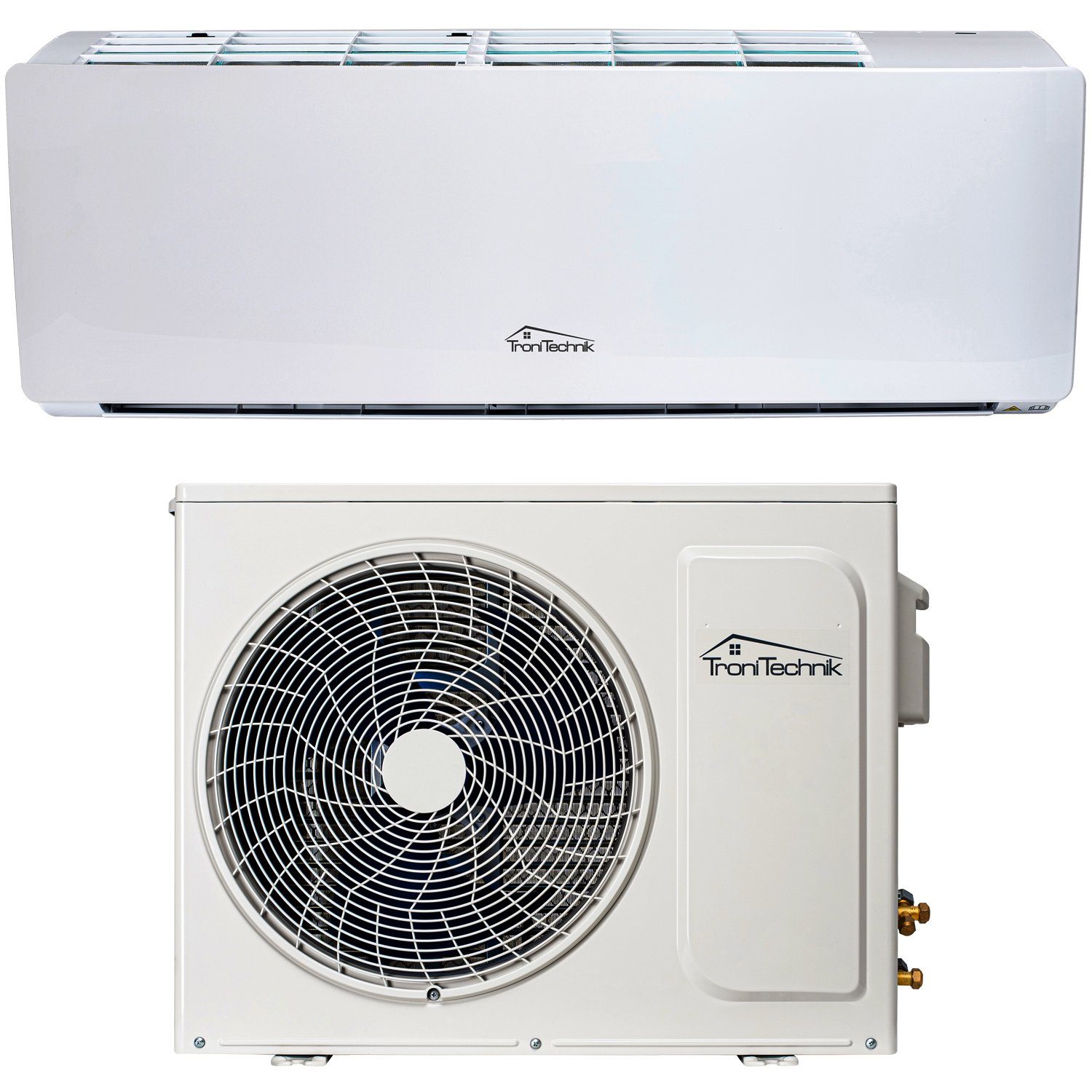 TroniTechnik Split-Klimagerät Reykir 9000 mit UV-C Filter, A++ EEK, mit  App-Steuerung,Raumthermostat, Kühlung,Heizung,Ventilation (6-Stufen  Ventilator),Entfeuchtung