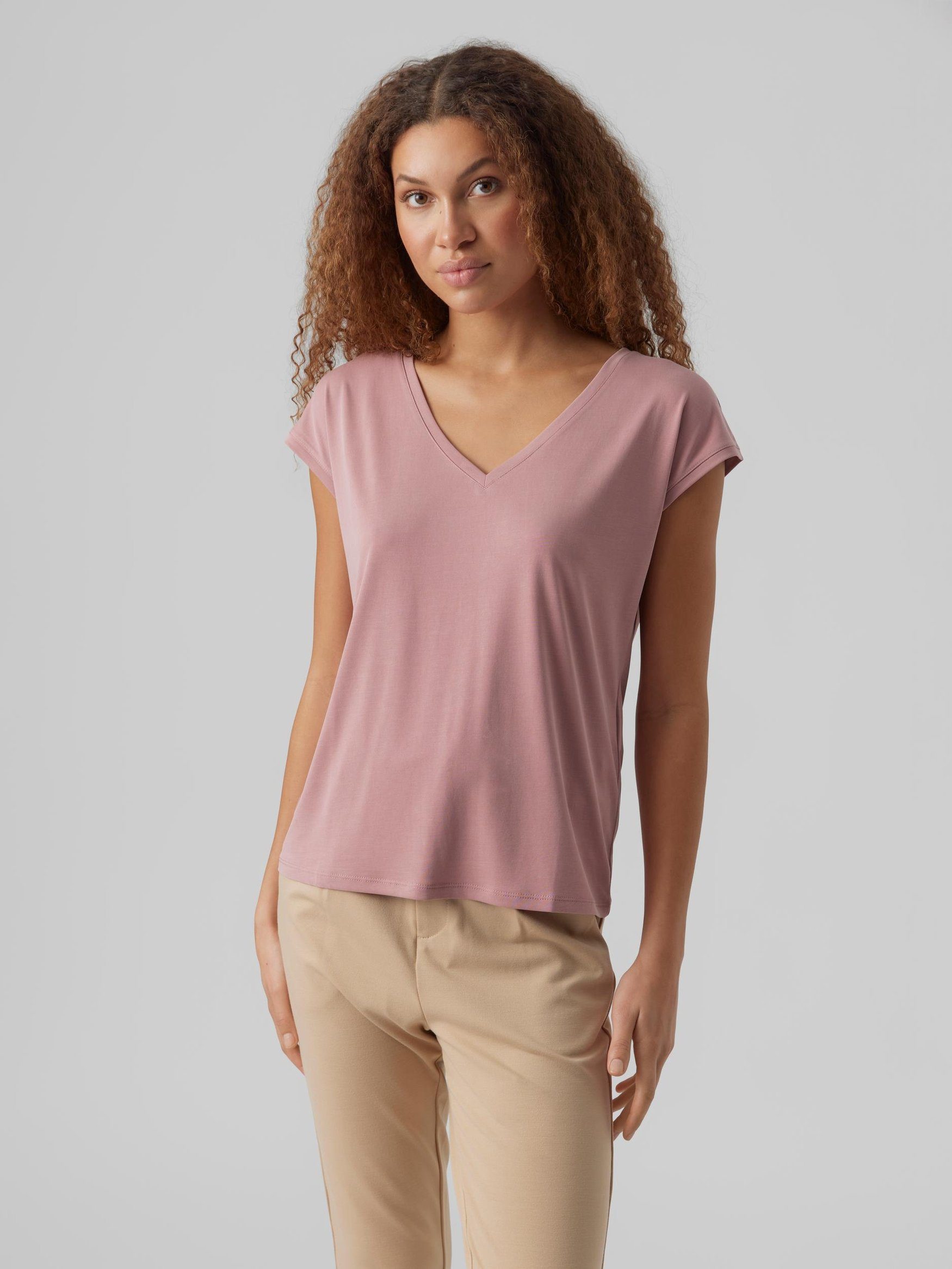 Vero Moda T-Shirt VMFILLI SS V-NECK günstig online kaufen