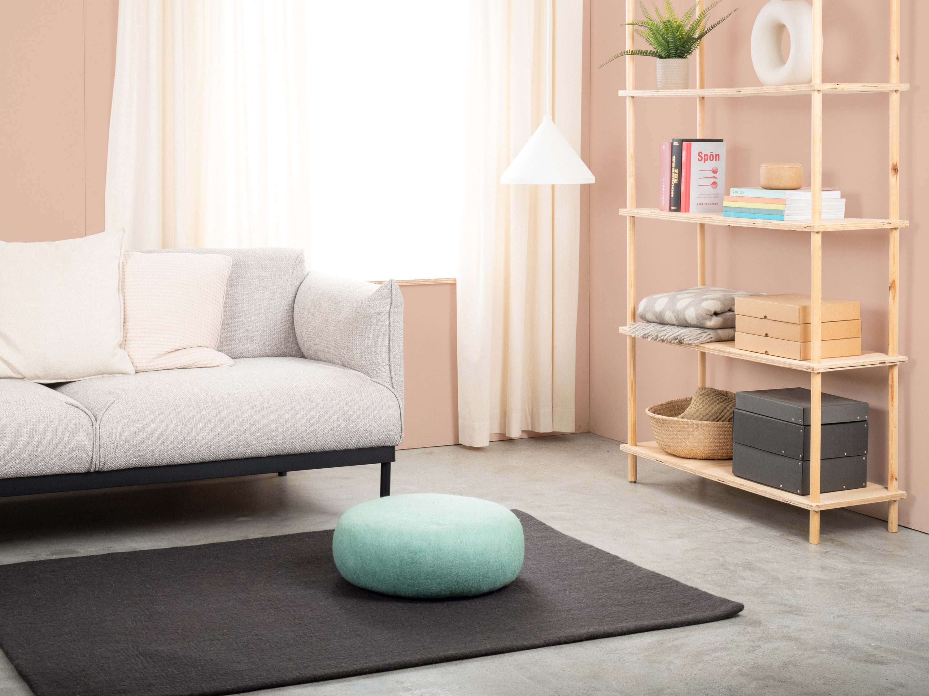 myfelt Pouf Fine Filz Colour Pouf, 100% reine Schurwolle, in verschiedenen Größen erhältlich
