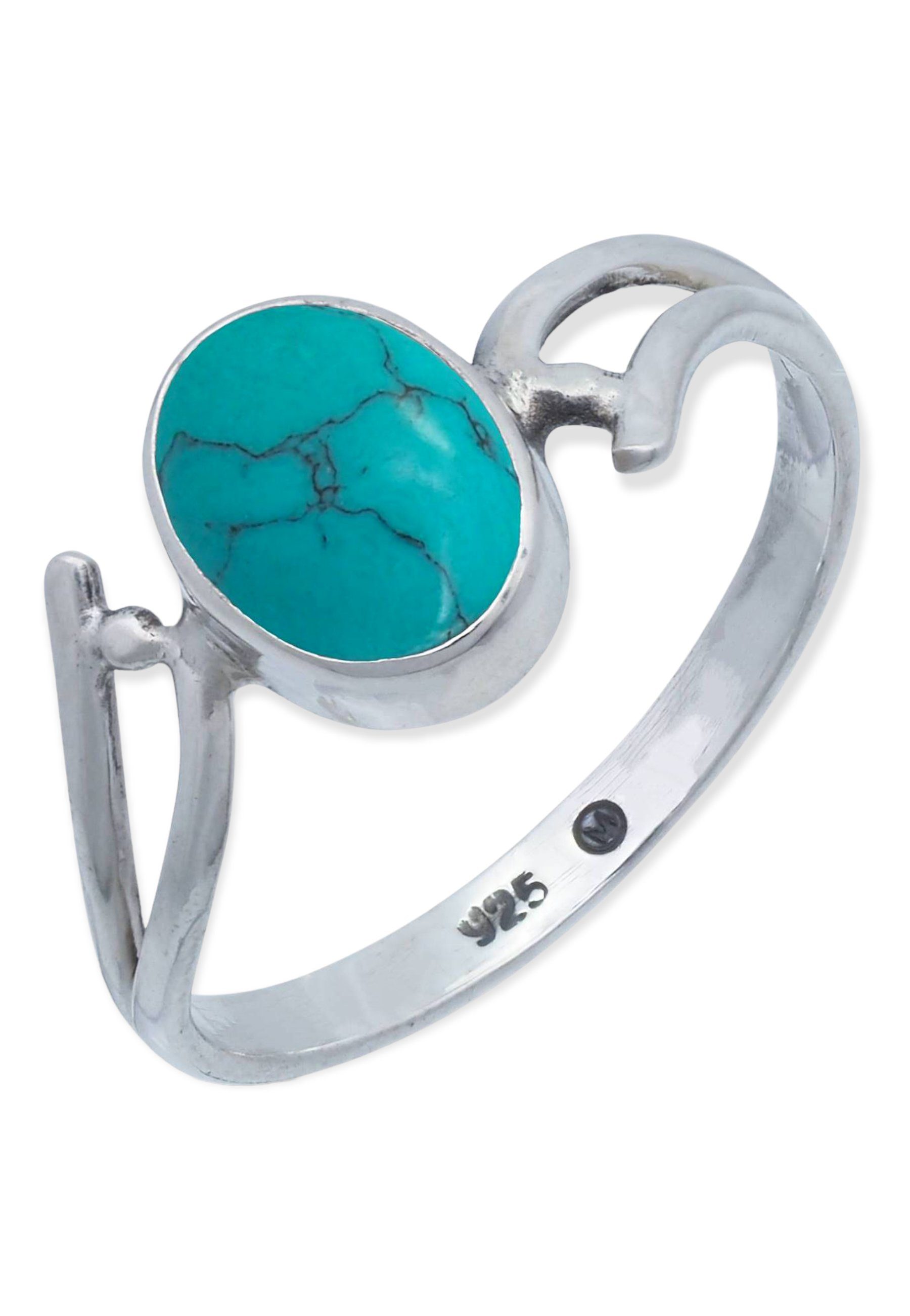 Mantraroma Ring 925 Silber Mit Edelstein – Großer Onyx-Ring, Handgefertigt & Elegant
