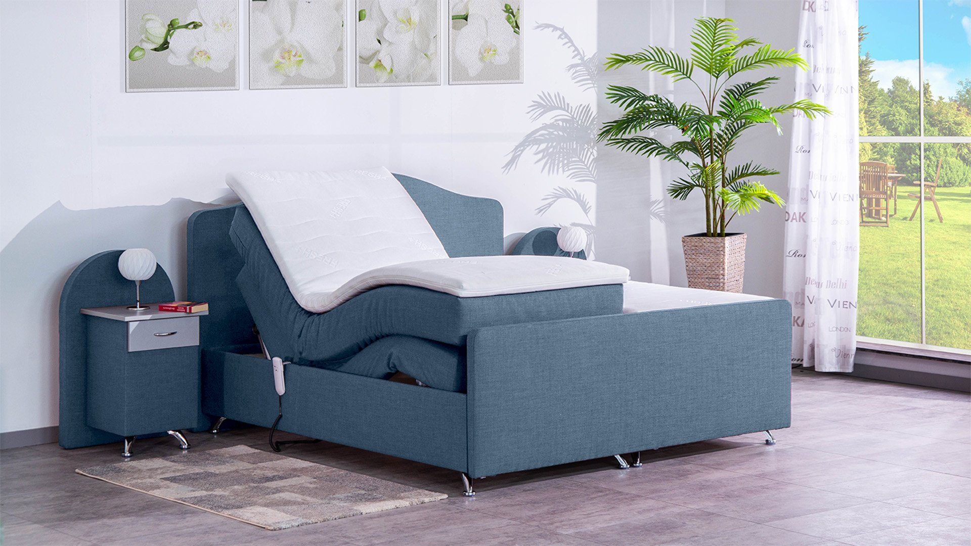 Meisterbetten Boxspringbett Epos (mit Motor, 7-Zonen günstig online kaufen