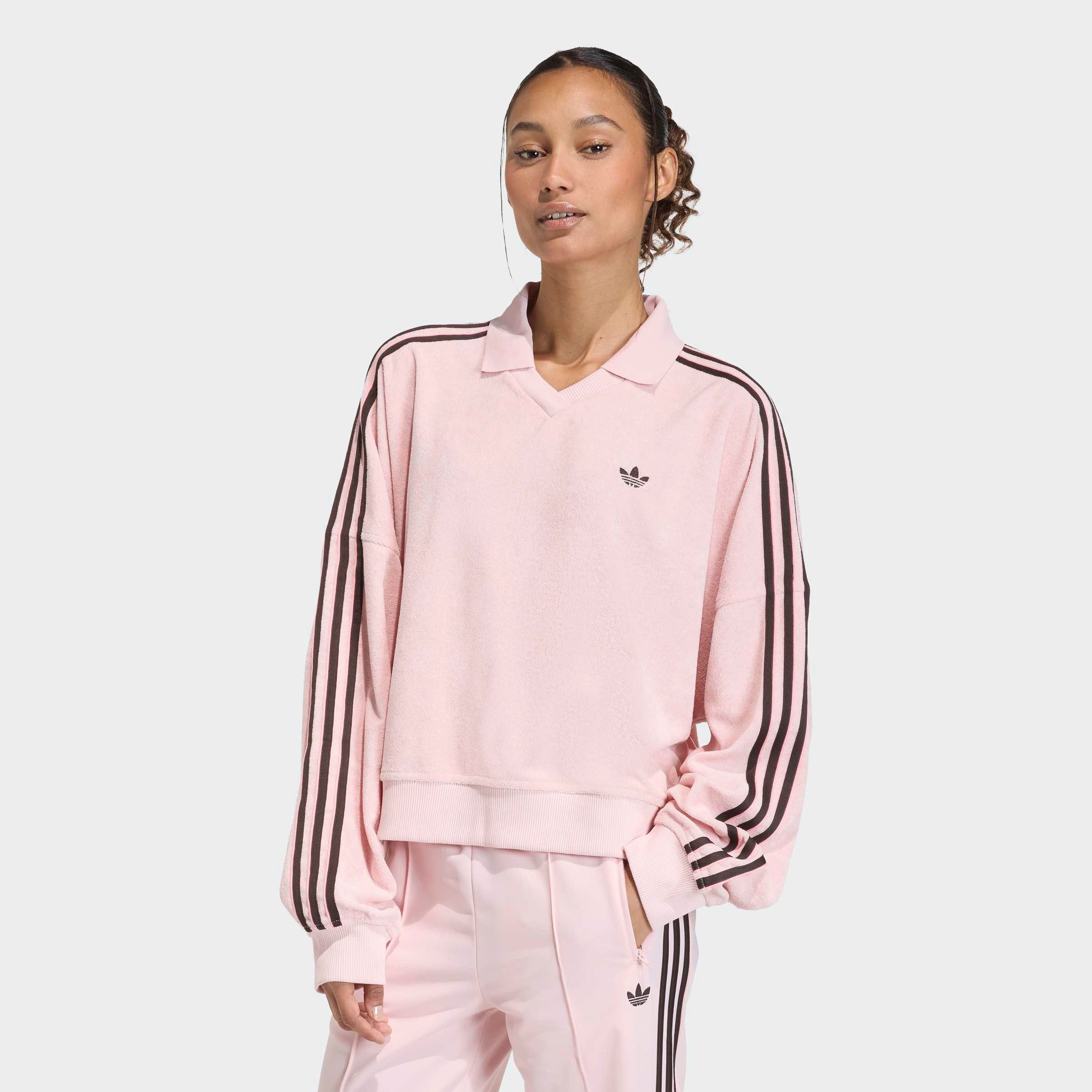 adidas Originals Poloshirt TERRY TOWEL V NECK LONG SLEEVES günstig online kaufen