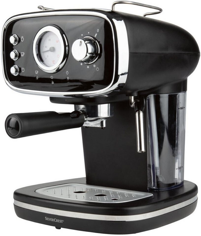SilverCrest Siebträger-/Filterkaffeemaschine SILVERCREST SEMS 1100 B2  Espressomaschine mit