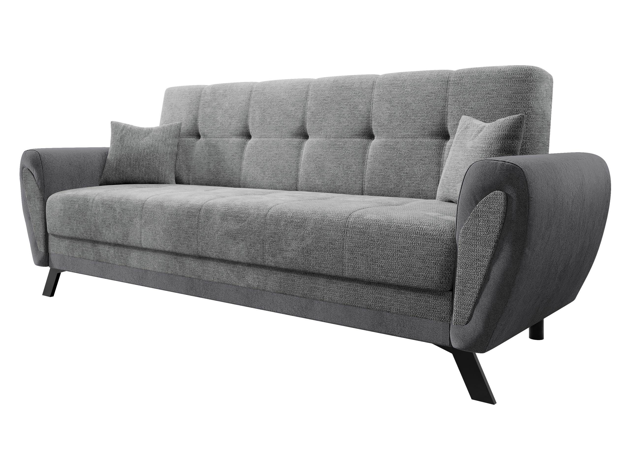 MIRJAN24 Schlafsofa Kaja, mit Schlaffunktion und Bettkasten, 3-Sitzer, Meta günstig online kaufen