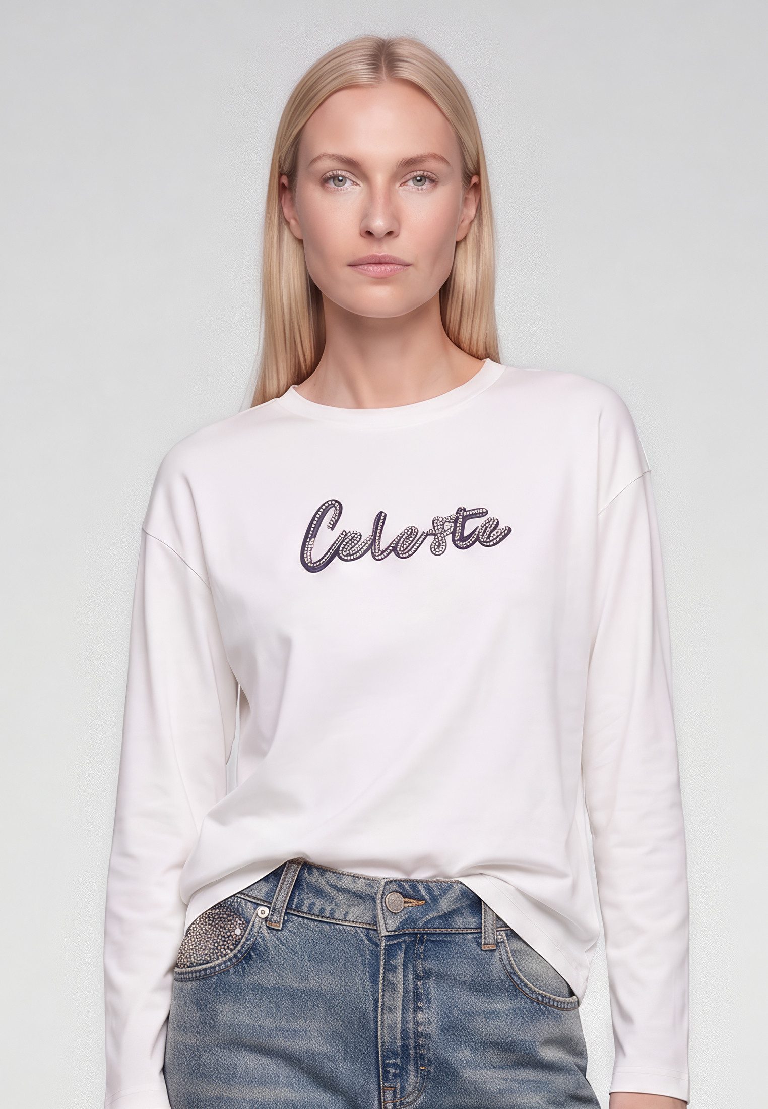MARC AUREL Shirtbluse mit Schriftzug