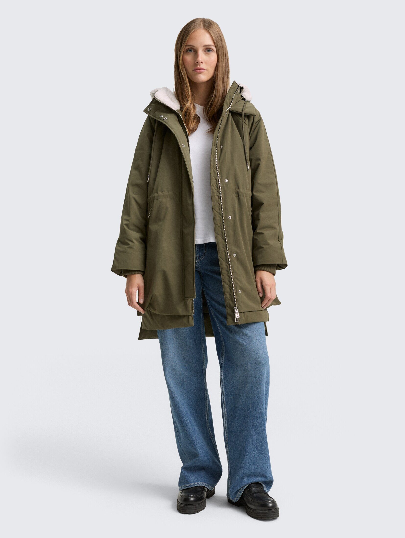 TOM TAILOR Denim Steppmantel Jacken Winter Parka mit Kapuze