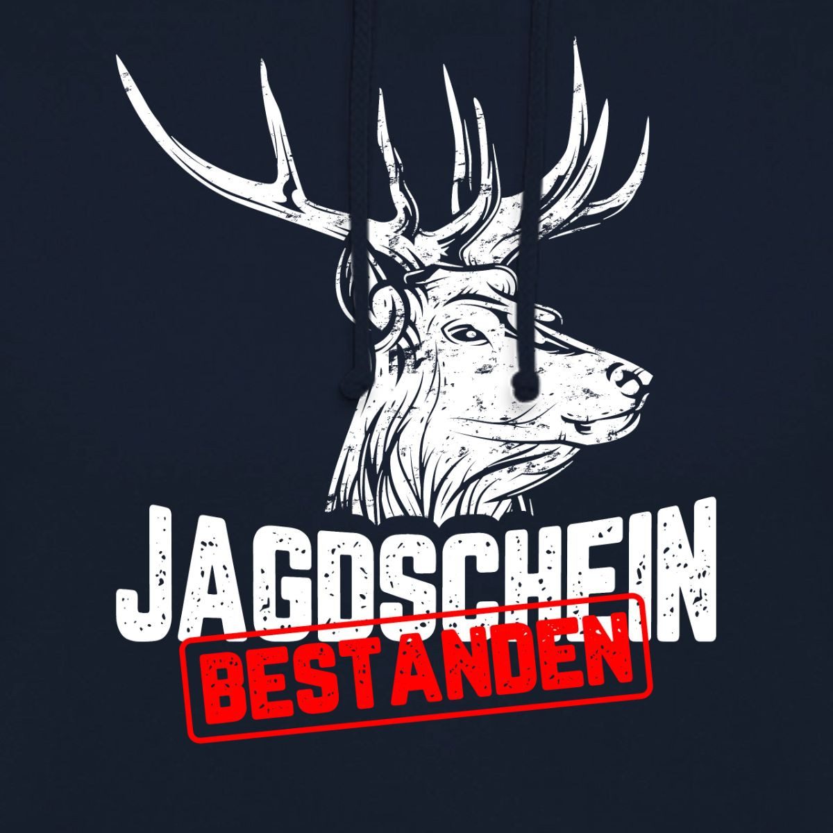 Spreadshirt Hoodie Jagdschein Bestanden, Jagdprüfung Unisex Hoodie (1-tlg)