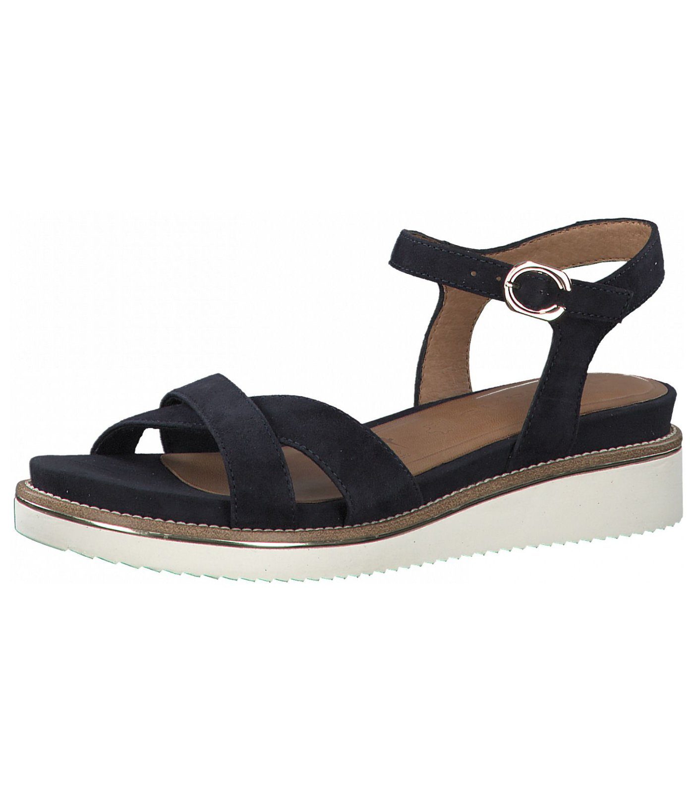 Sandales Tamaris Femme à Talon Bloc 4,5 Cm - Cuir, Bout Rond, Confortables - Modèle 1-28207-44