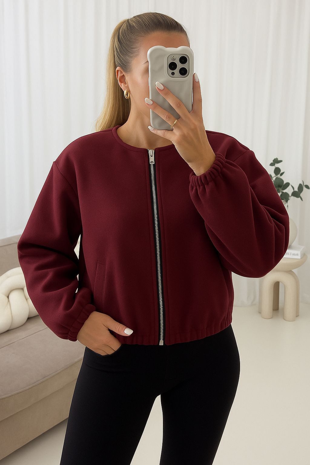 Worldclassca Bomberjacke Worldclassca Bomberjacke mit Zip Trench Jacke Übergangsjacke Blouson