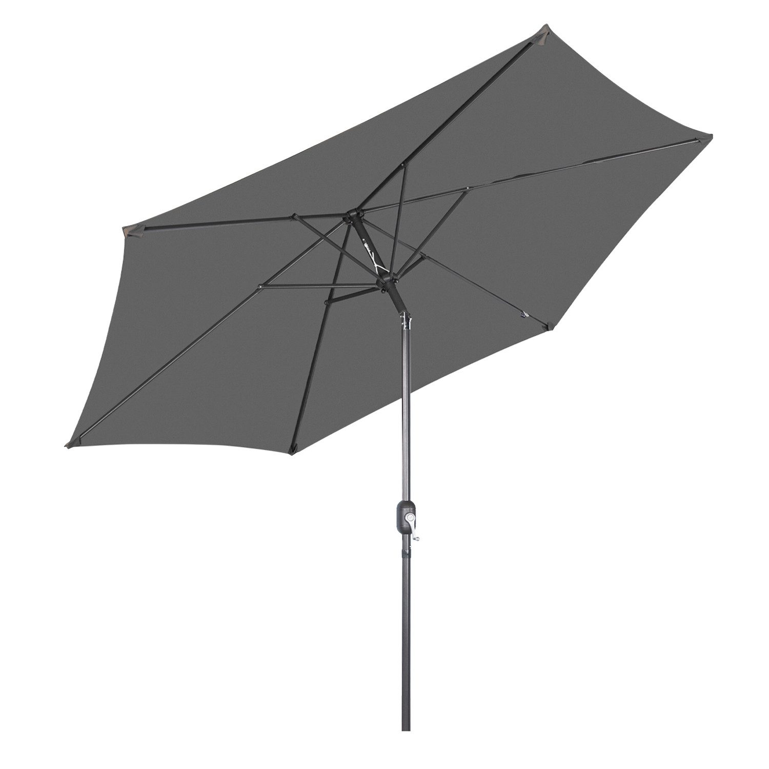 Sonnenschirm 3m, Garten Ampelschirm mit Kurbel & Höhenverstellung, Sonnenschutz