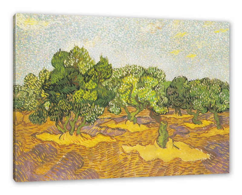 Pixxprint Leinwandbild Vincent Van Gogh - Oliven-Bäume II, Vincent Van Gogh - Oliven-Bäume II (1 St), Leinwandbild fertig bespannt, inkl. Zackenaufhänger