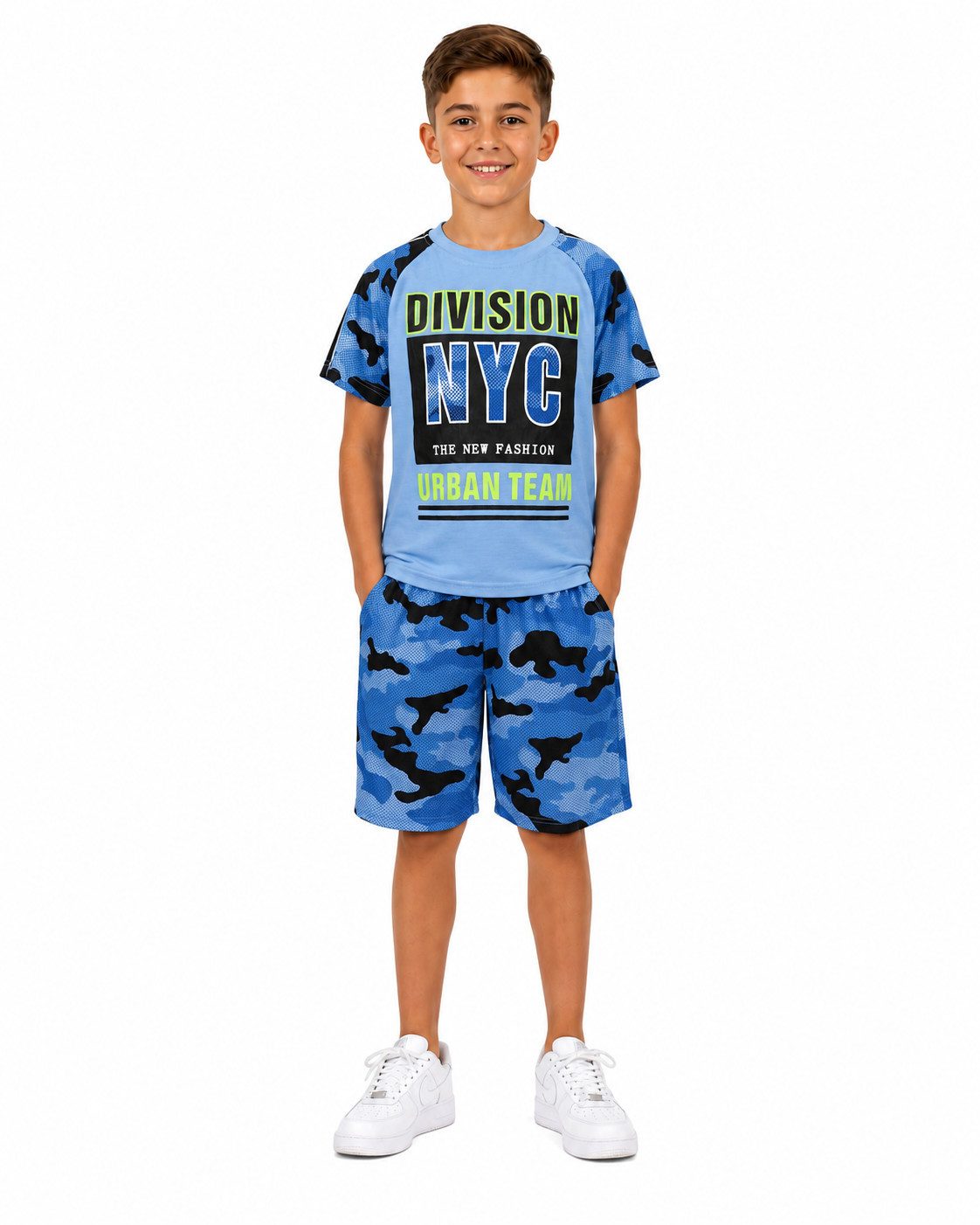 Fashion Boy T-Shirt & Bermudas T-Shirt + Shorts Sommerset 2er Set Bermuda Sweatshorts JS155e (Set, T-Shirt+Shorts)