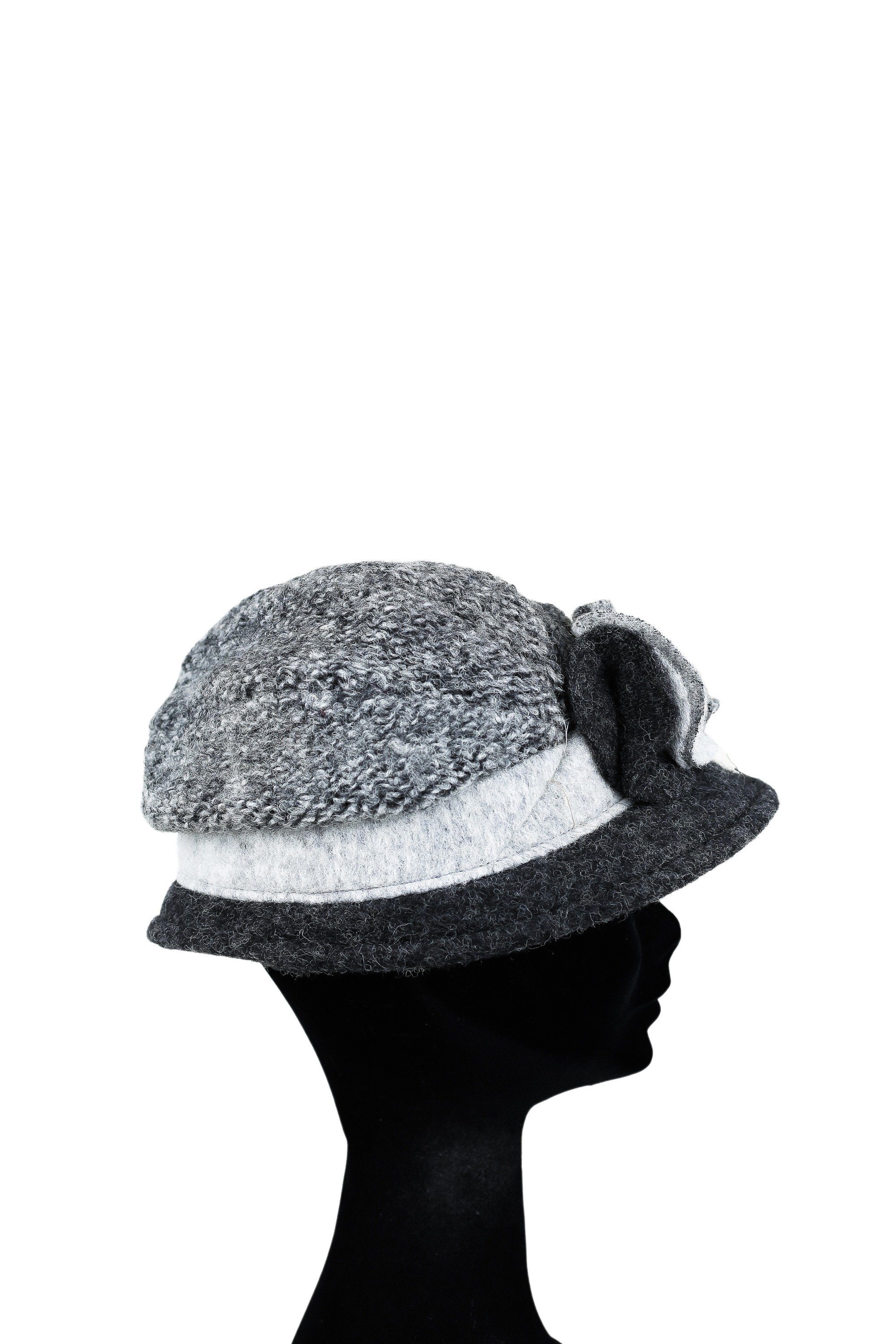 COLLEZIONE ALESSANDRO Filzhut Britain (1-St) aus softer Wolle, mit floralem Motiv