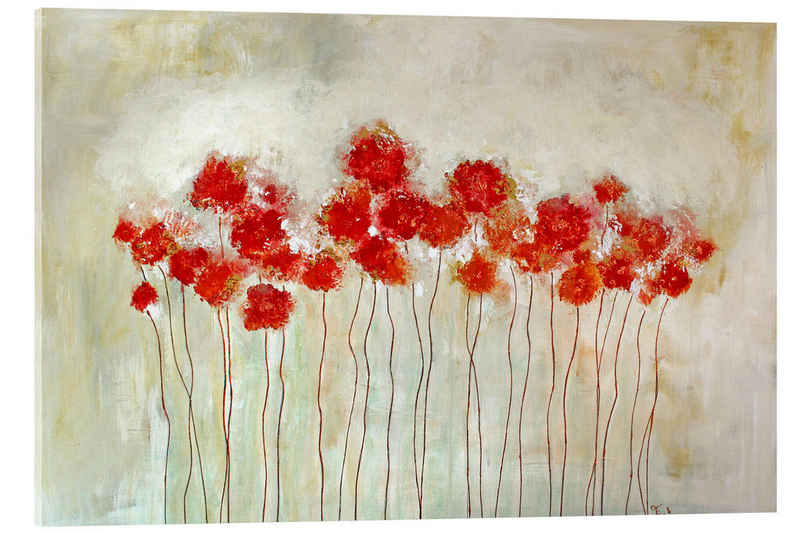 Posterlounge Acrylglasbild Tina Melz, Flowers, Malerei