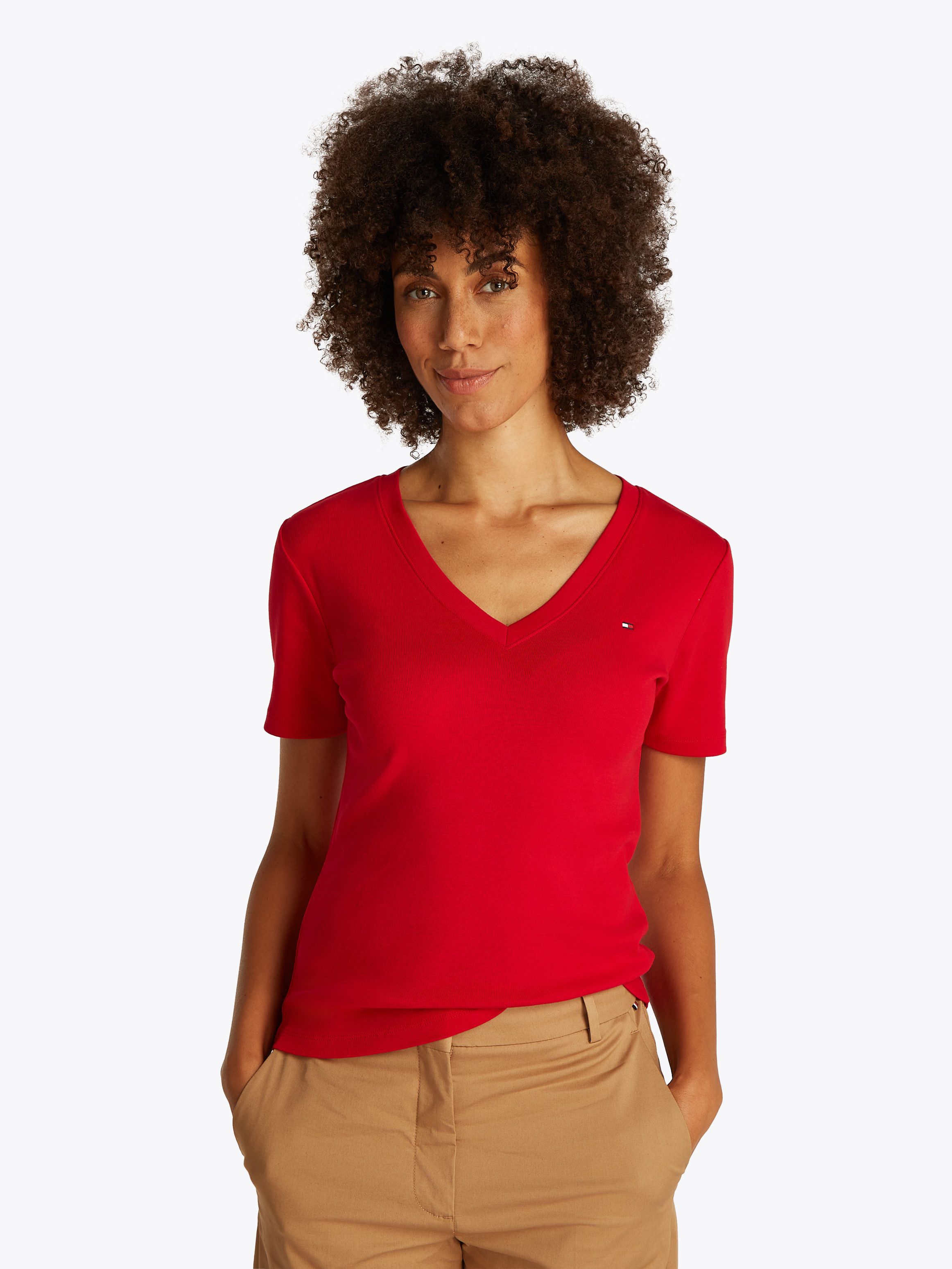 Tommy Hilfiger T-Shirt SLIM CODY V-NK günstig online kaufen