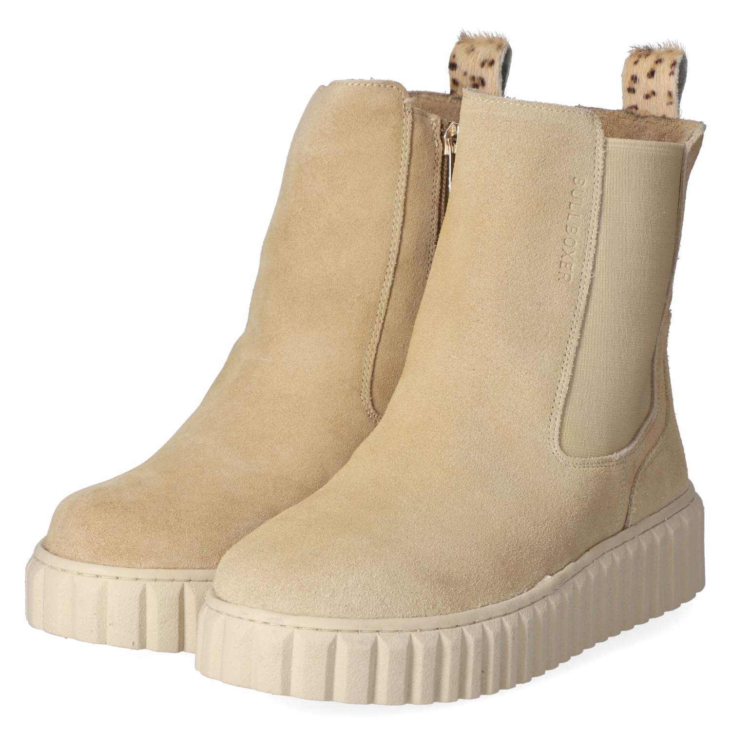Bullboxer Bullboxer Chelsea Boots 6NU0421301 3800 Damen Leder taupe Chelseaboots