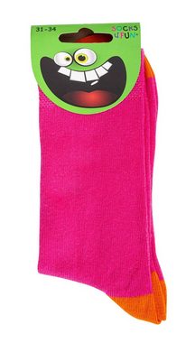 FussFreunde Socken 6 Paar Kinder Socken für Mädchen & Jungen, GUTE LAUNE FARBEN