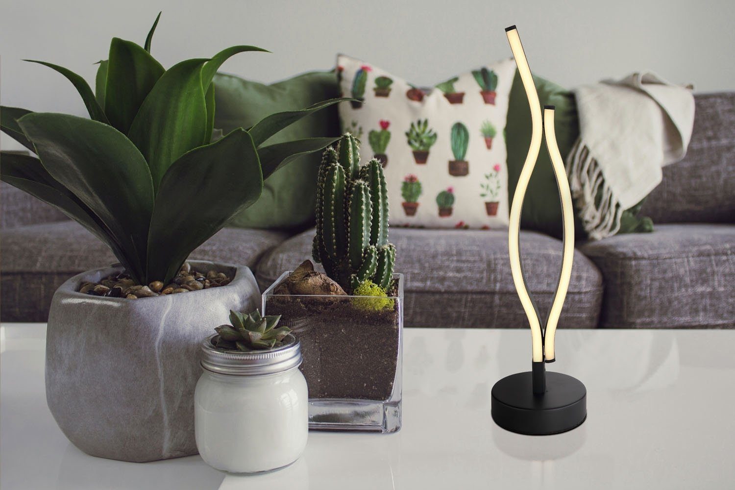 GLOBO LIGHTING LED Tischleuchte Tischlampe GERONIMO, günstig online kaufen